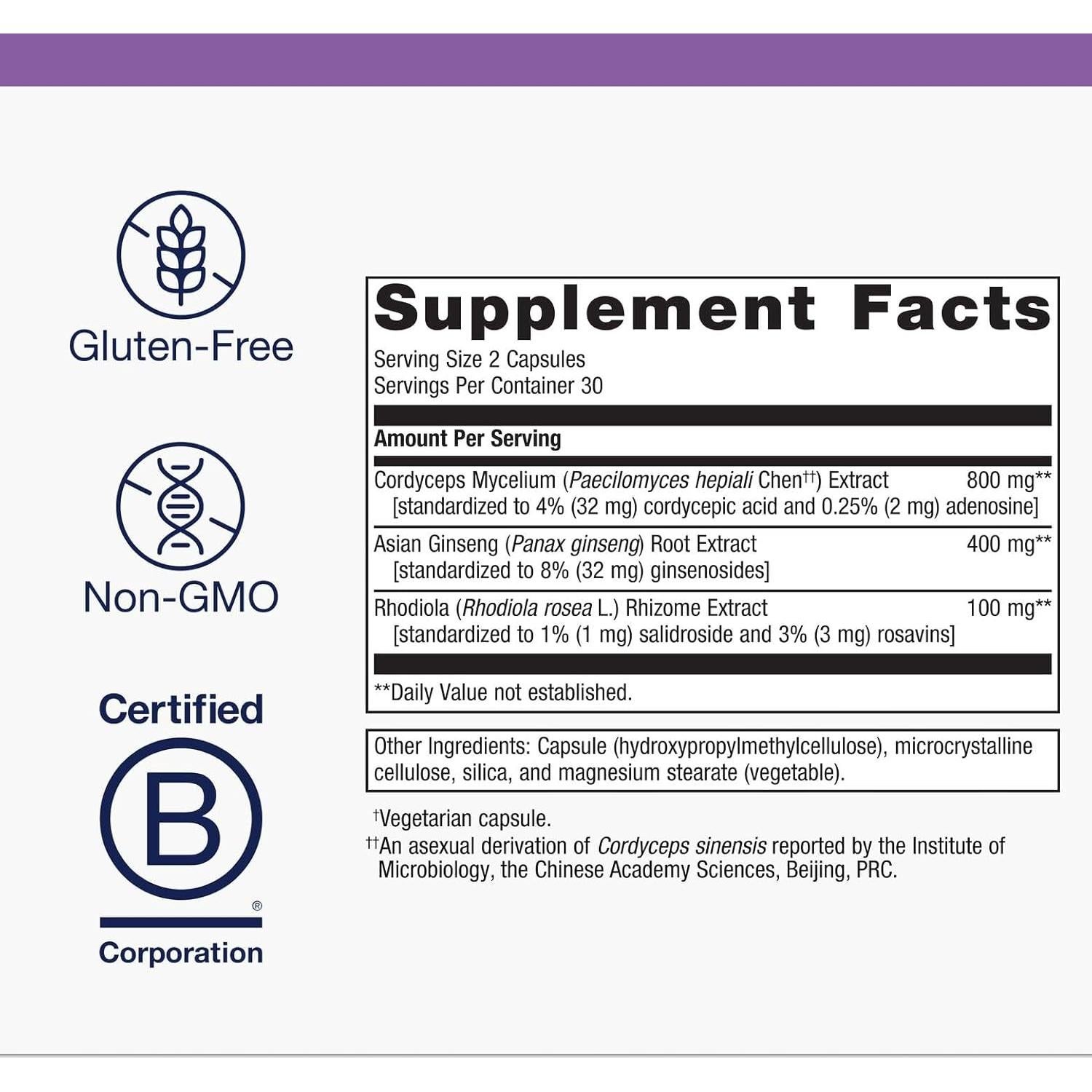 Metagenics Adreset - Suplemento Adaptógeno 60 Cápsulas