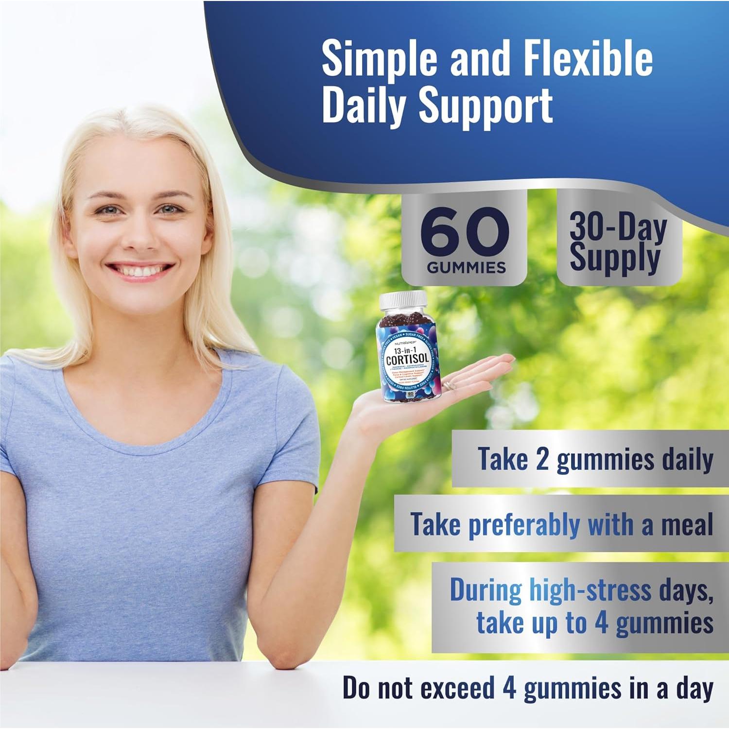 Gomitas de Cortisol NutraPep 60 Unidades - Reductor de Estrés