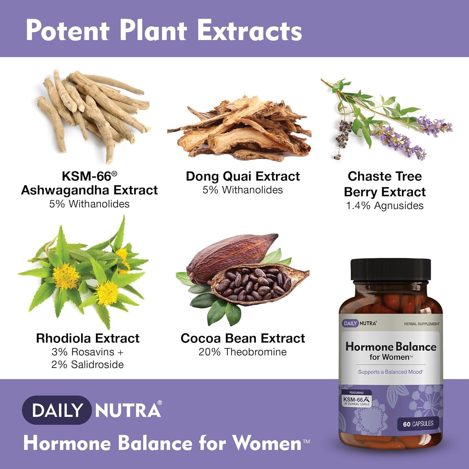 Suplemento Equilibrio Hormonal DailyNutra 60 Cápsulas