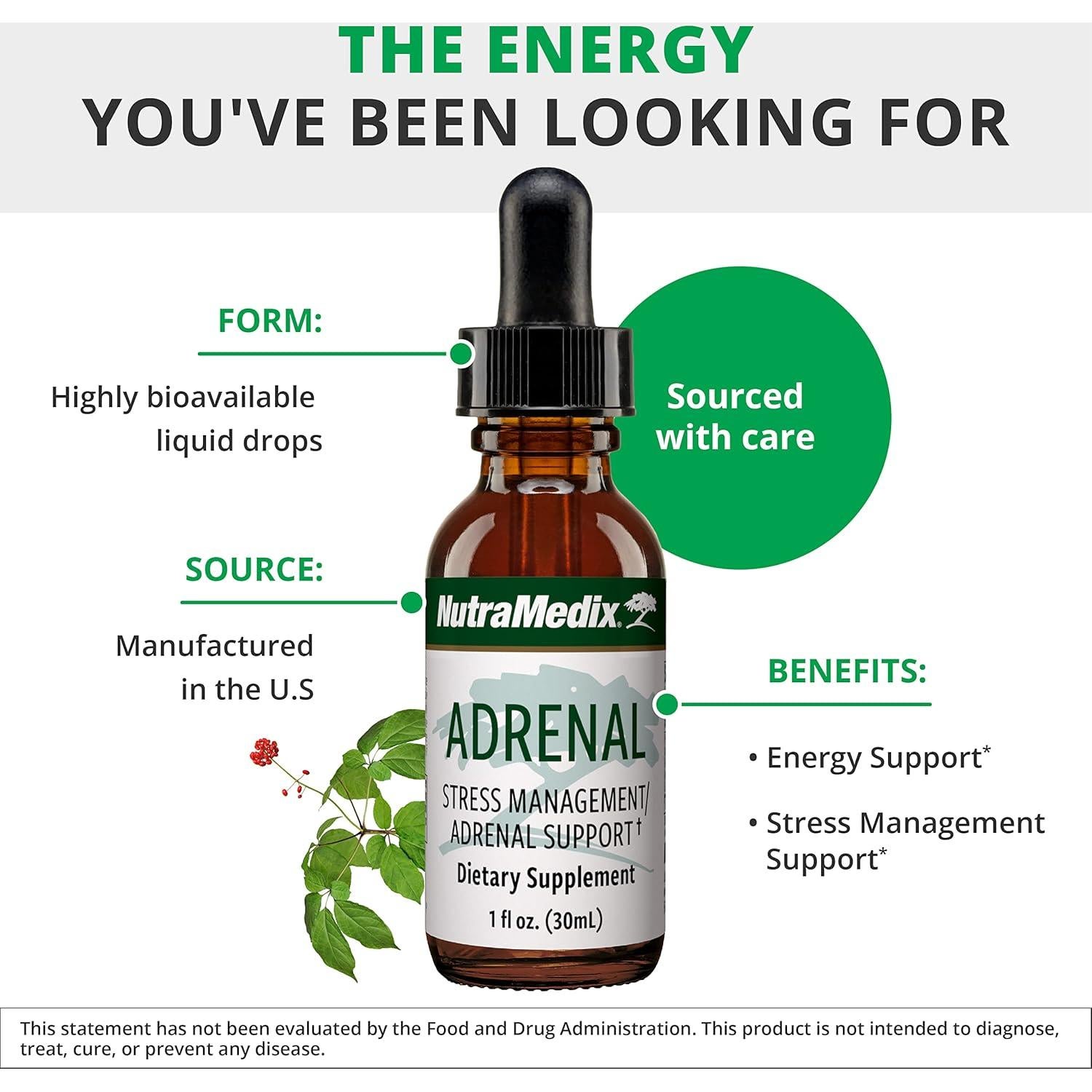 Suplemento Adaptógeno NutraMedix 30ml - Energía y Resistencia