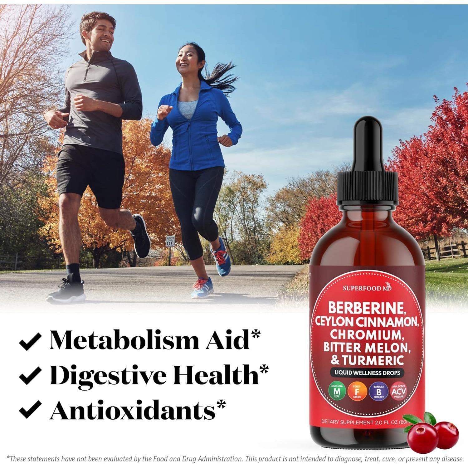 Gotas de Berberina con Canela de Ceilán 60ml - Superfood MD