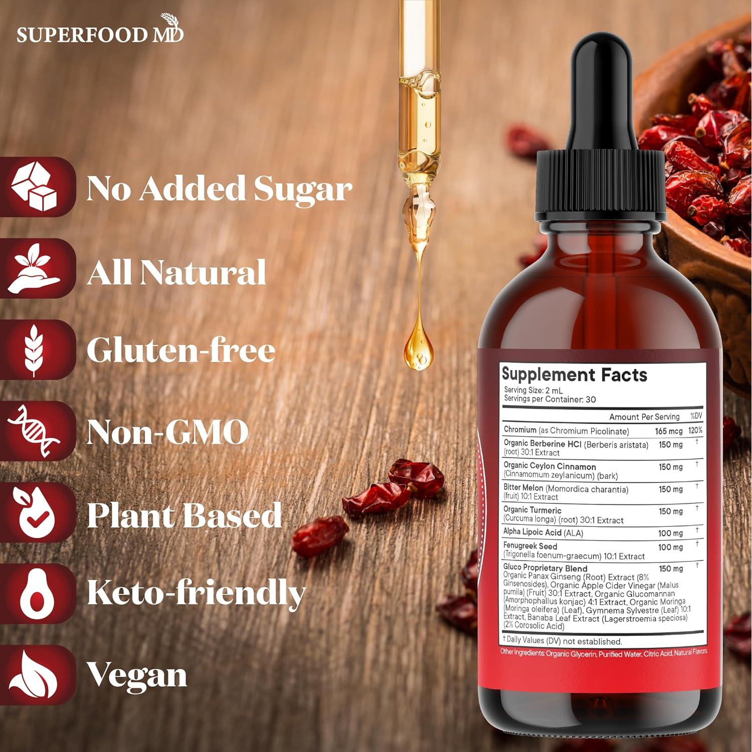 Gotas de Berberina con Canela de Ceilán 60ml - Superfood MD