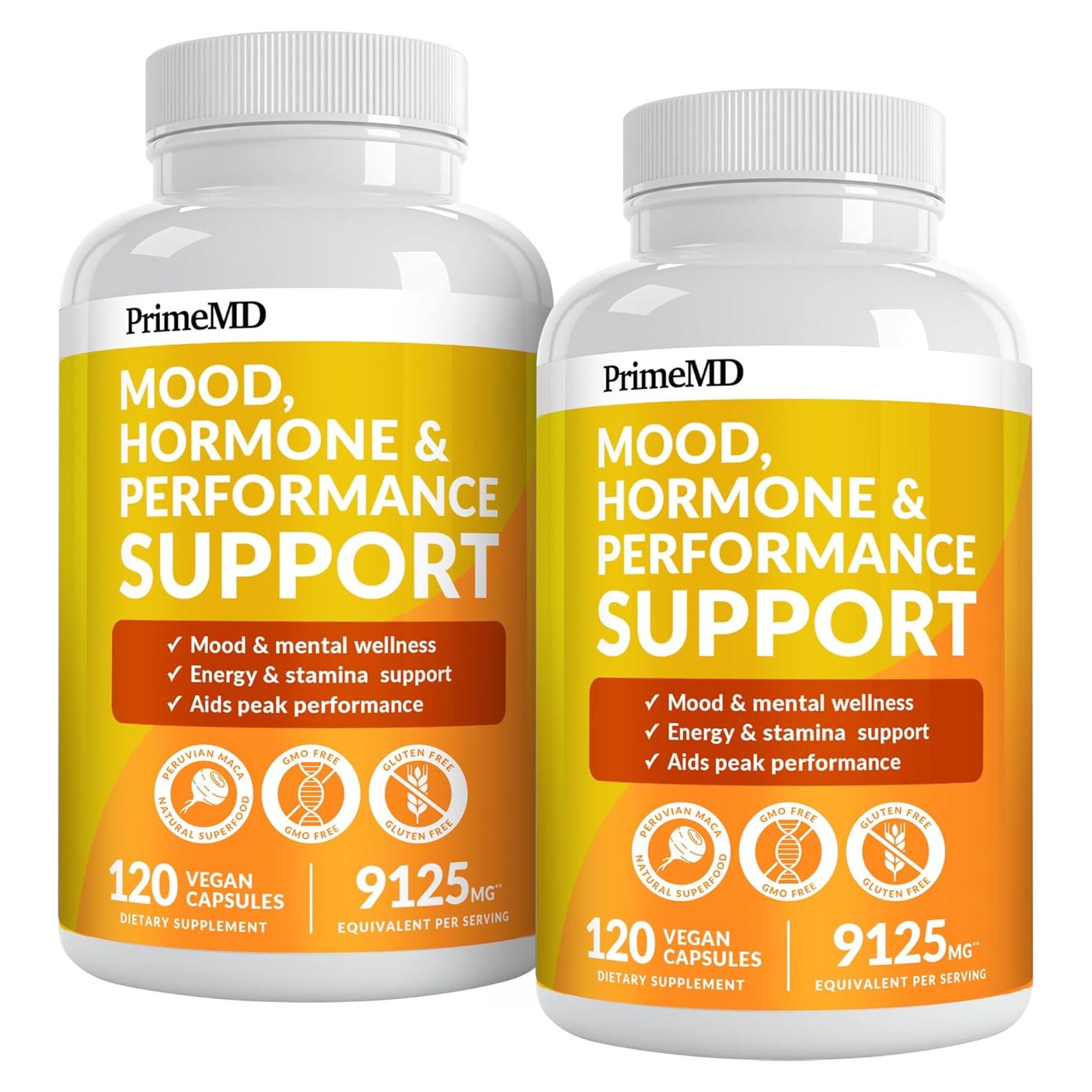 Cápsulas de Raíz de Maca Peruana PrimeMD 9125 mg - 120 Unidades