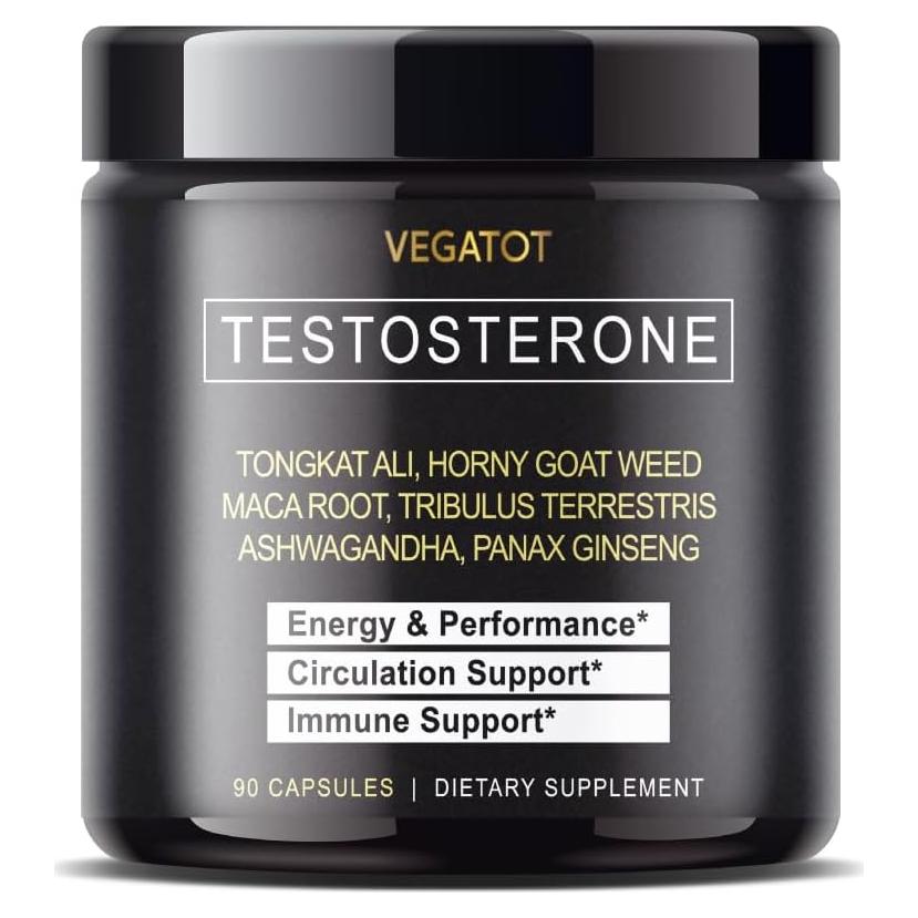 Suplemento Vegatot Testo Soporte 90 Cápsulas - Energía y Resistencia