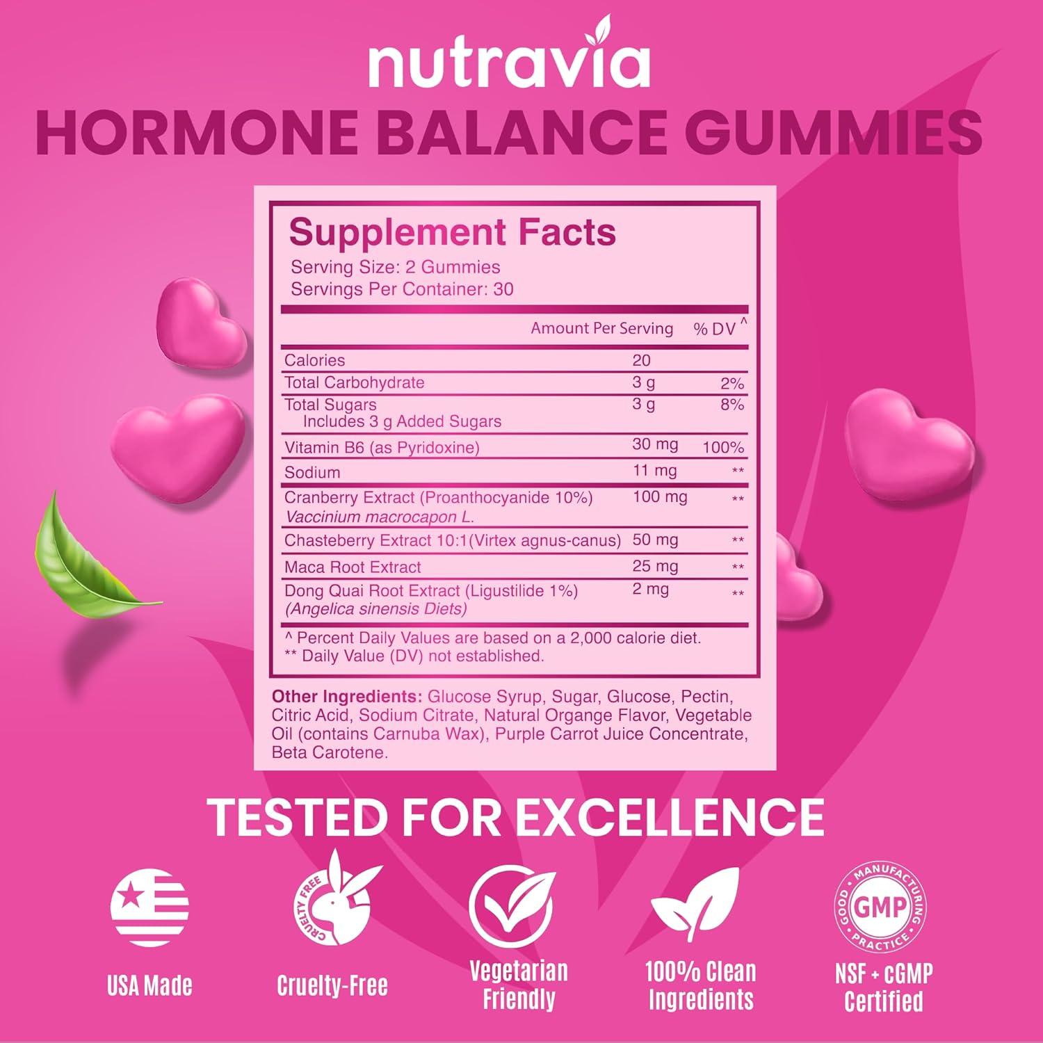 Gomitas Hormonal Balance Nutravia 60 unidades - Alivio PMS