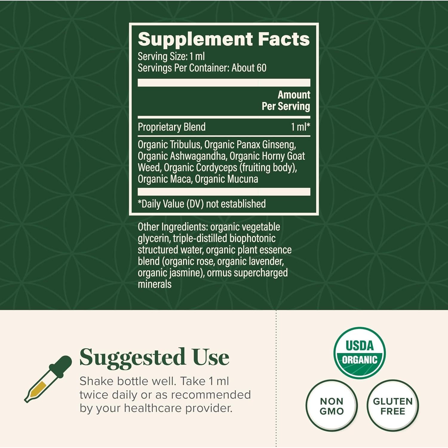 Suplemento Líquido Orgánico Centro de Sanación Global 59 ml
