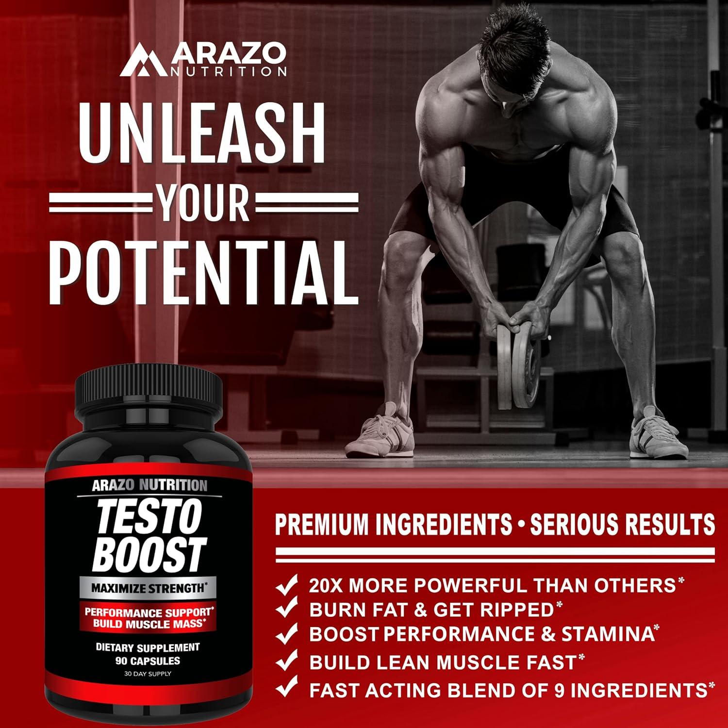 Suplemento Test Booster Arazo Nutrition TestoBoost 85g