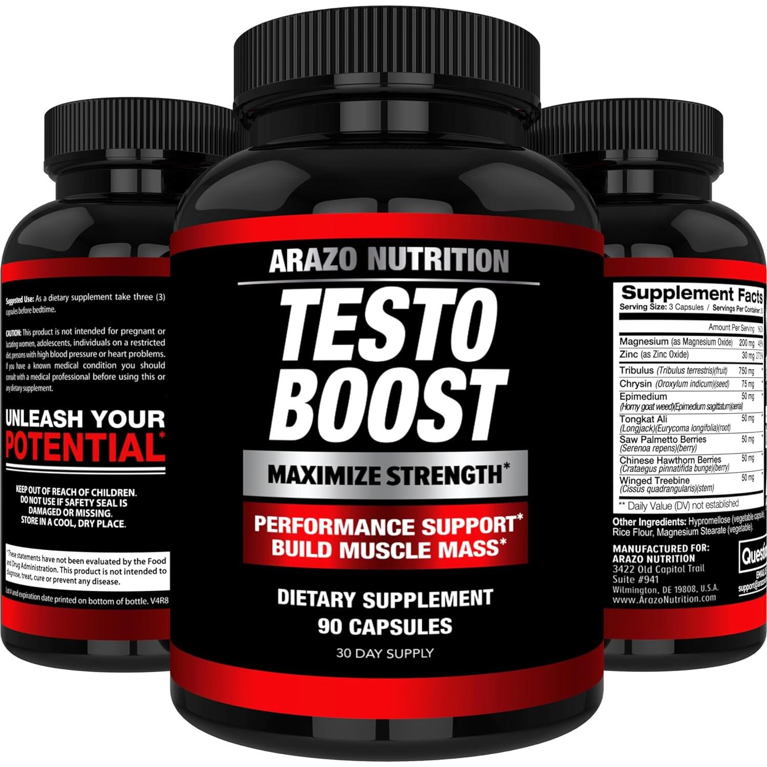 Suplemento Test Booster Arazo Nutrition TestoBoost 85g