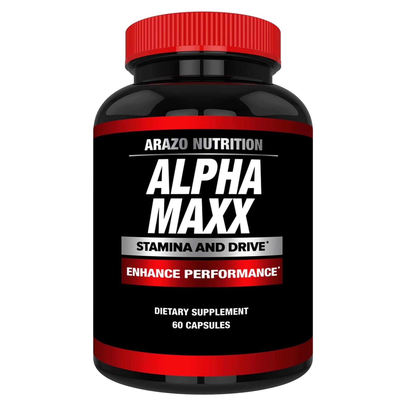 Suplemento de Salud Arazo Nutrition Alphamaxx - Ginseng y Tribulus - 60 Pastillas
