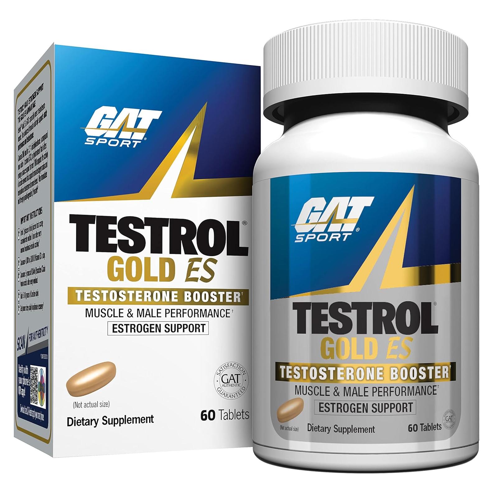 GAT Sport Testrol Gold ES 60 Tabletas - Potenciador de Testosterona