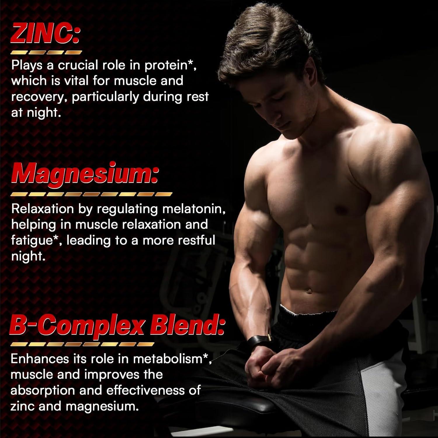 Suplemento ZMAFORCE para hombres - Zinc y Magnesio 120 tabletas