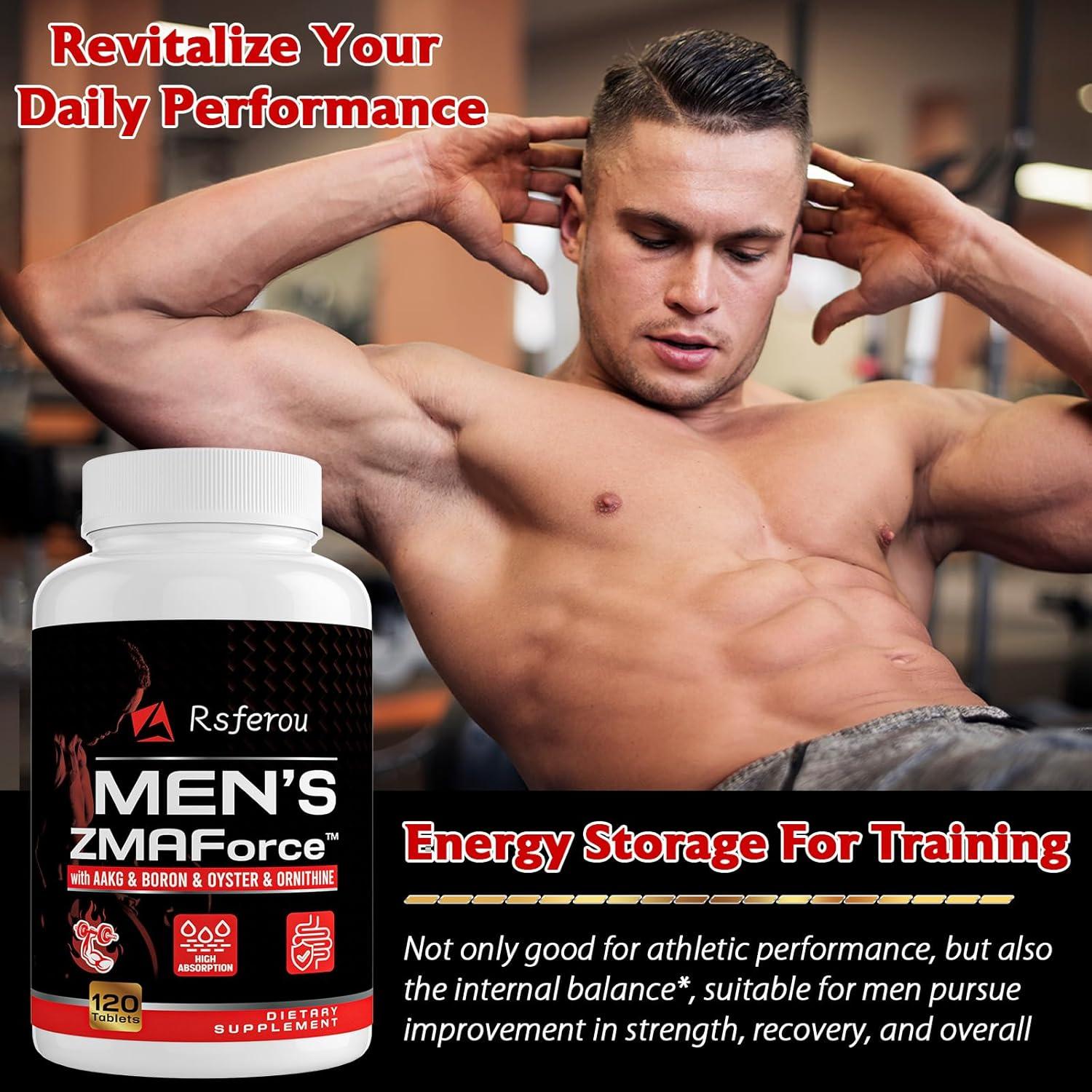 Suplemento ZMAFORCE para hombres - Zinc y Magnesio 120 tabletas