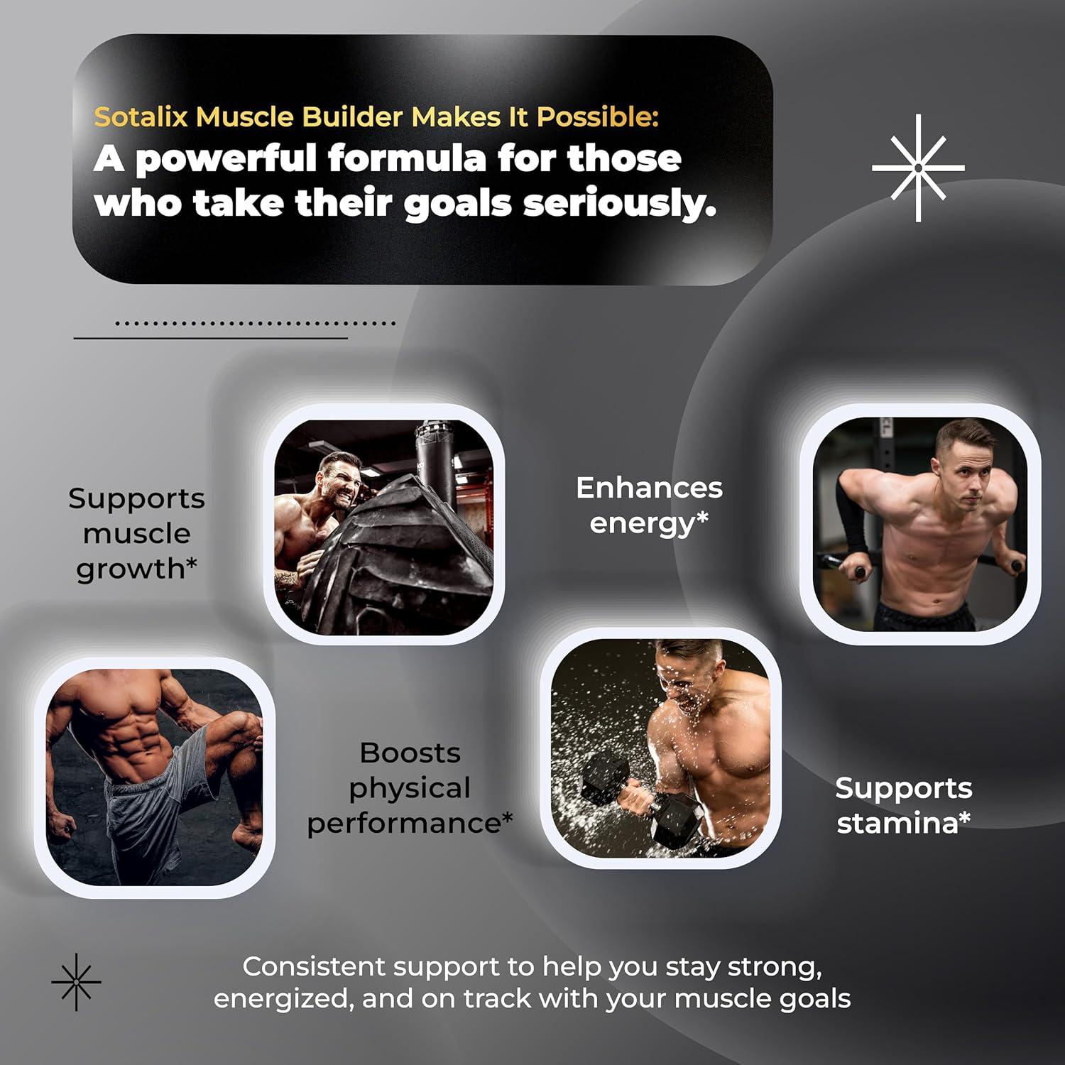 Suplemento Sotalix Ultra Muscle Builder 150 Cápsulas 5 Meses