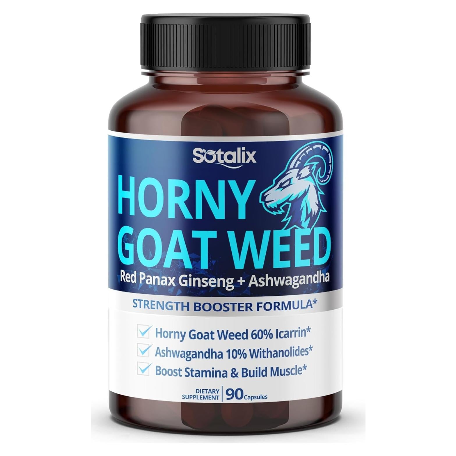 Suplemento Sotalix de Hierba de Cabra Horny 150 Cápsulas