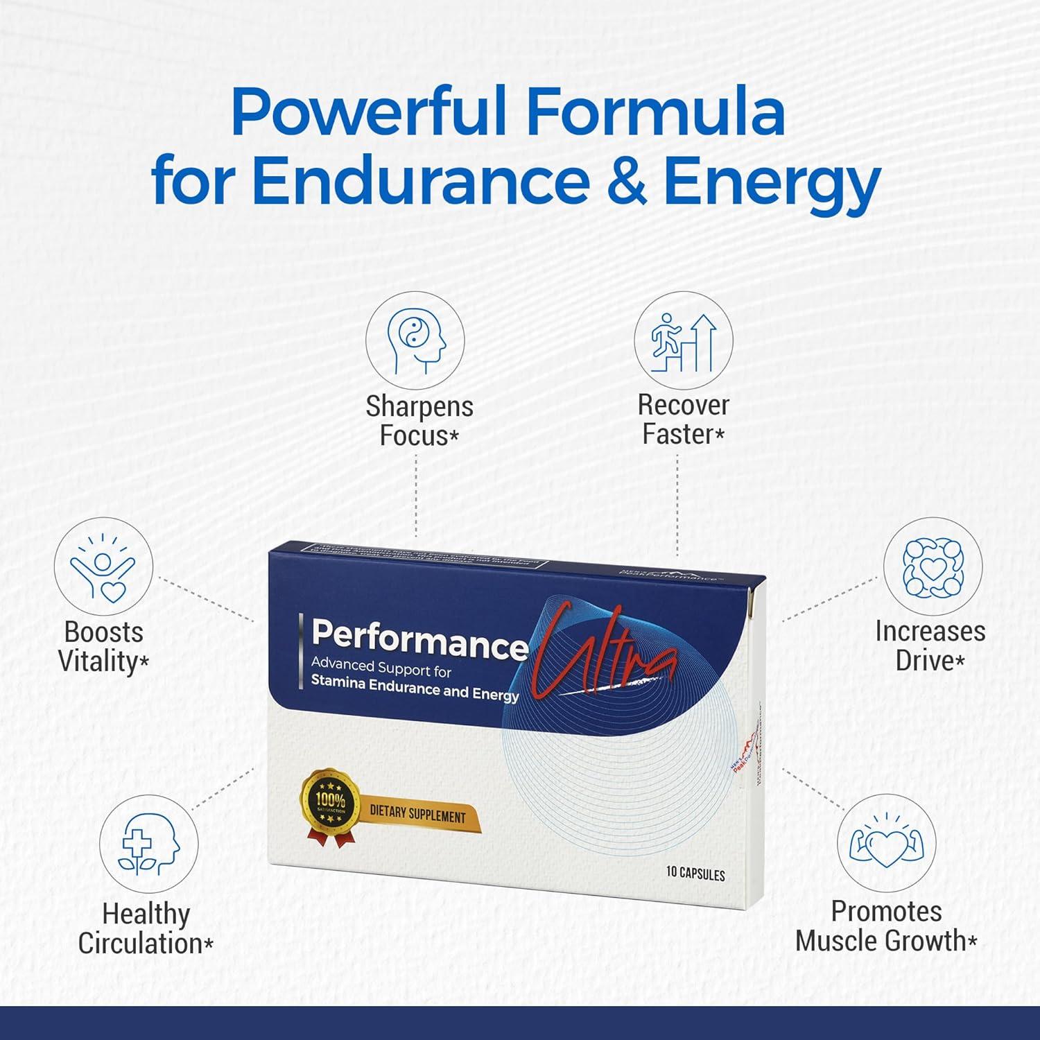 Suplemento de Resistencia PerformanceUltra EnduraLife - 10 Cápsulas