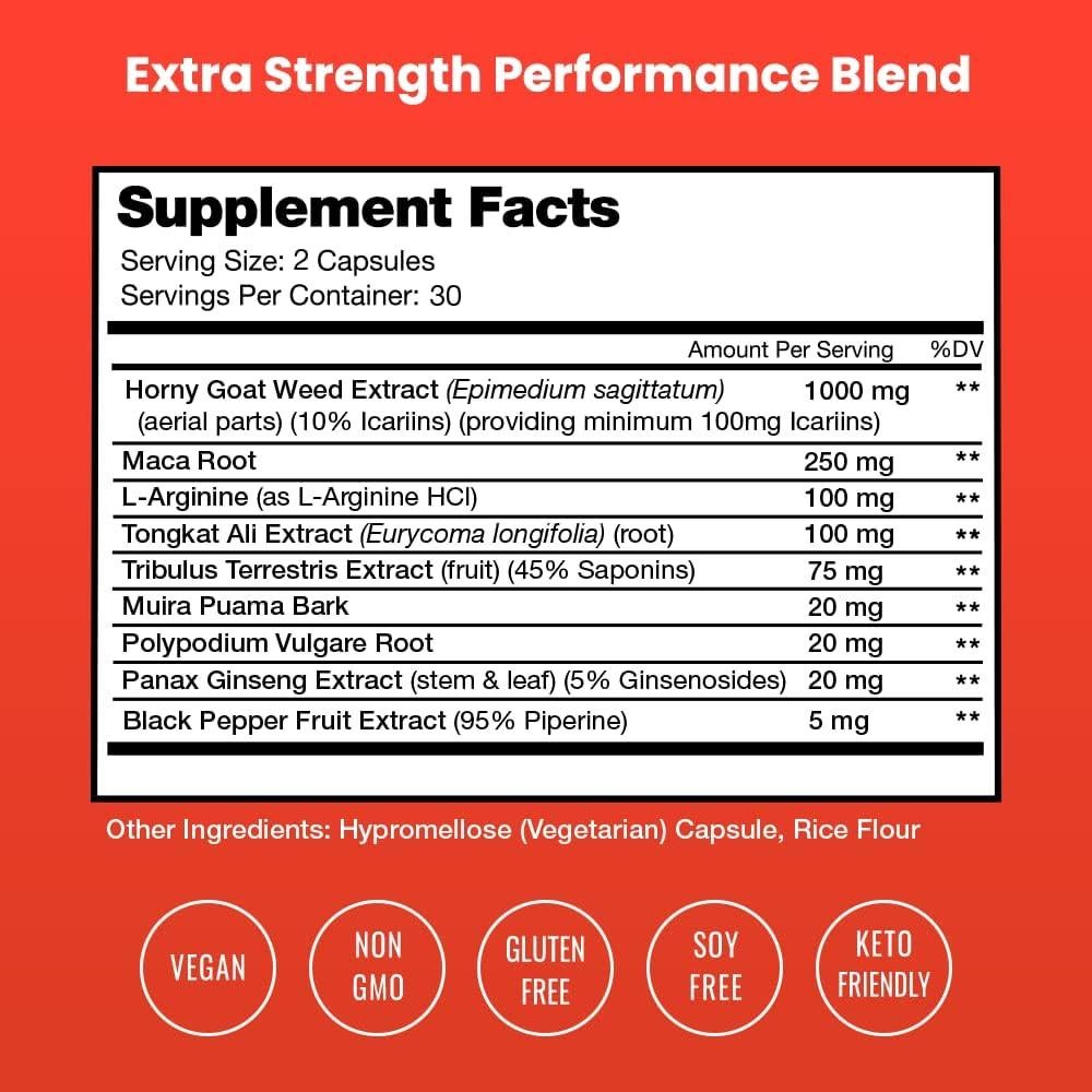 Paquete de Ginseng Coreano y Hierba de Cabra Cornuda NutraChamps