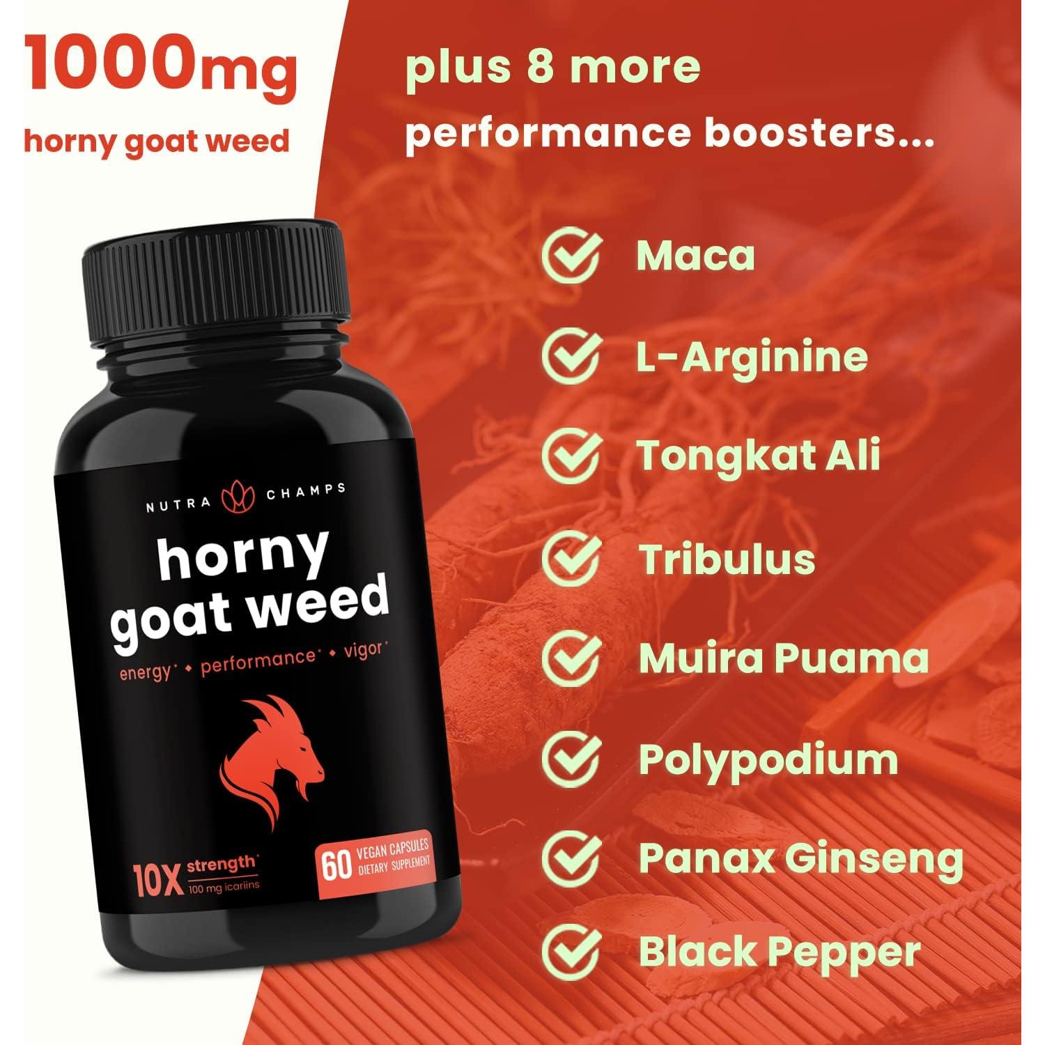 Paquete de Ginseng Coreano y Hierba de Cabra Cornuda NutraChamps