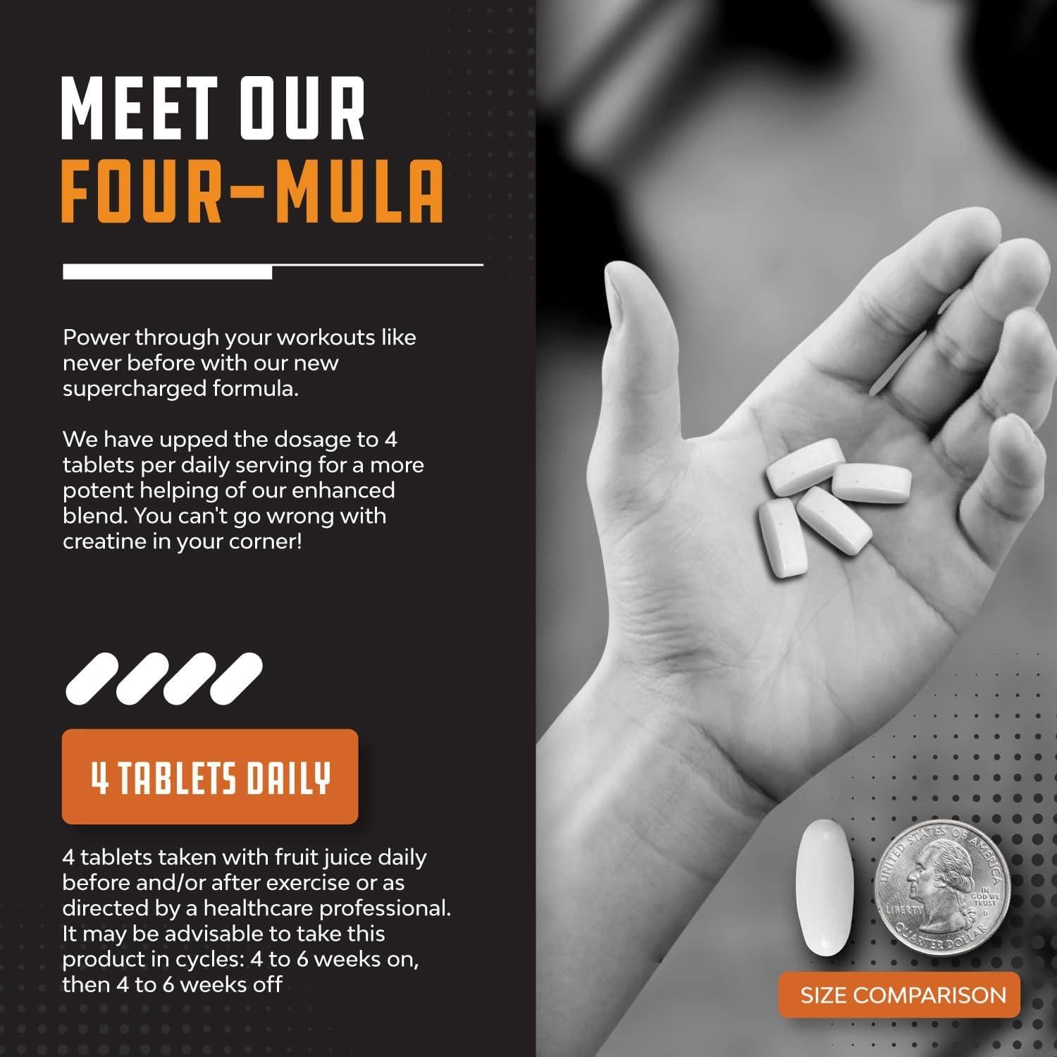 Suplemento de Creatina y Extracto de Hierba de Cabra Horny 1000mg