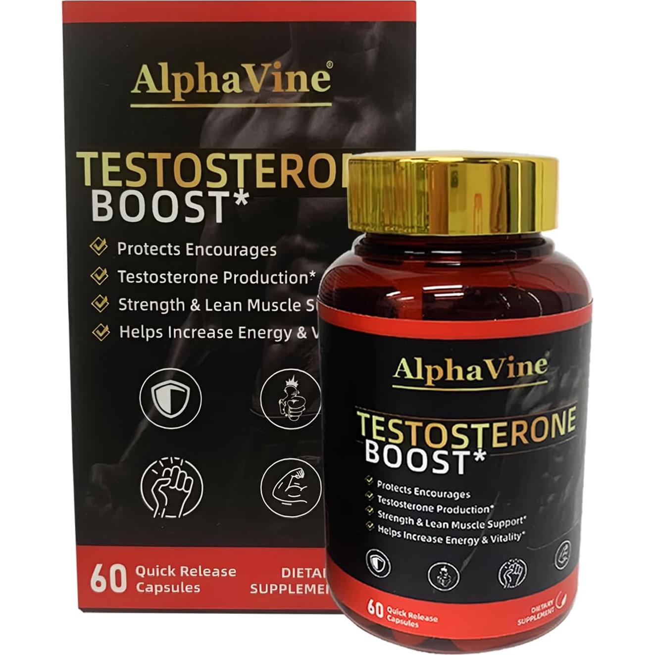 Acelerador de Testosterona ALPHAVINE 60 Cápsulas - Vitalidad Masculina