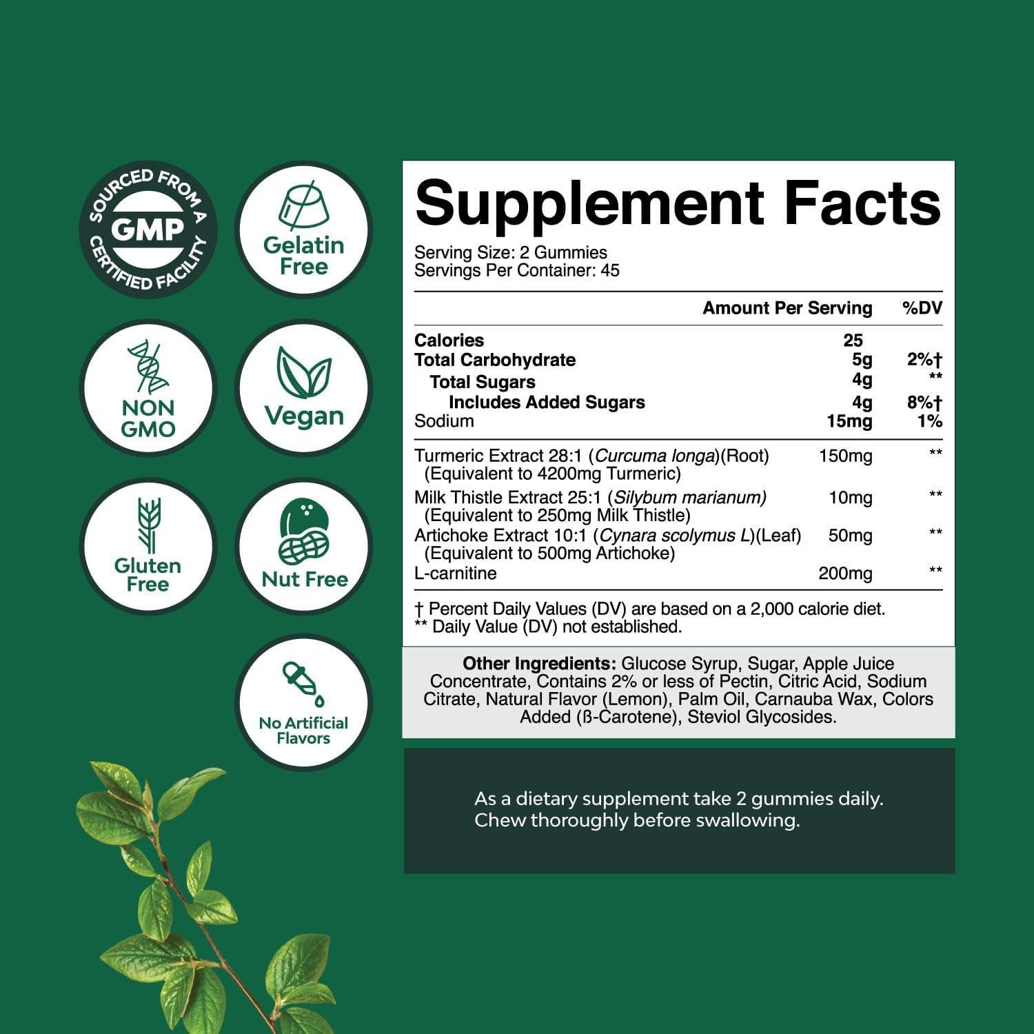 Suplemento Herbal Energizante Natures Craft 1000mg - Gominolas