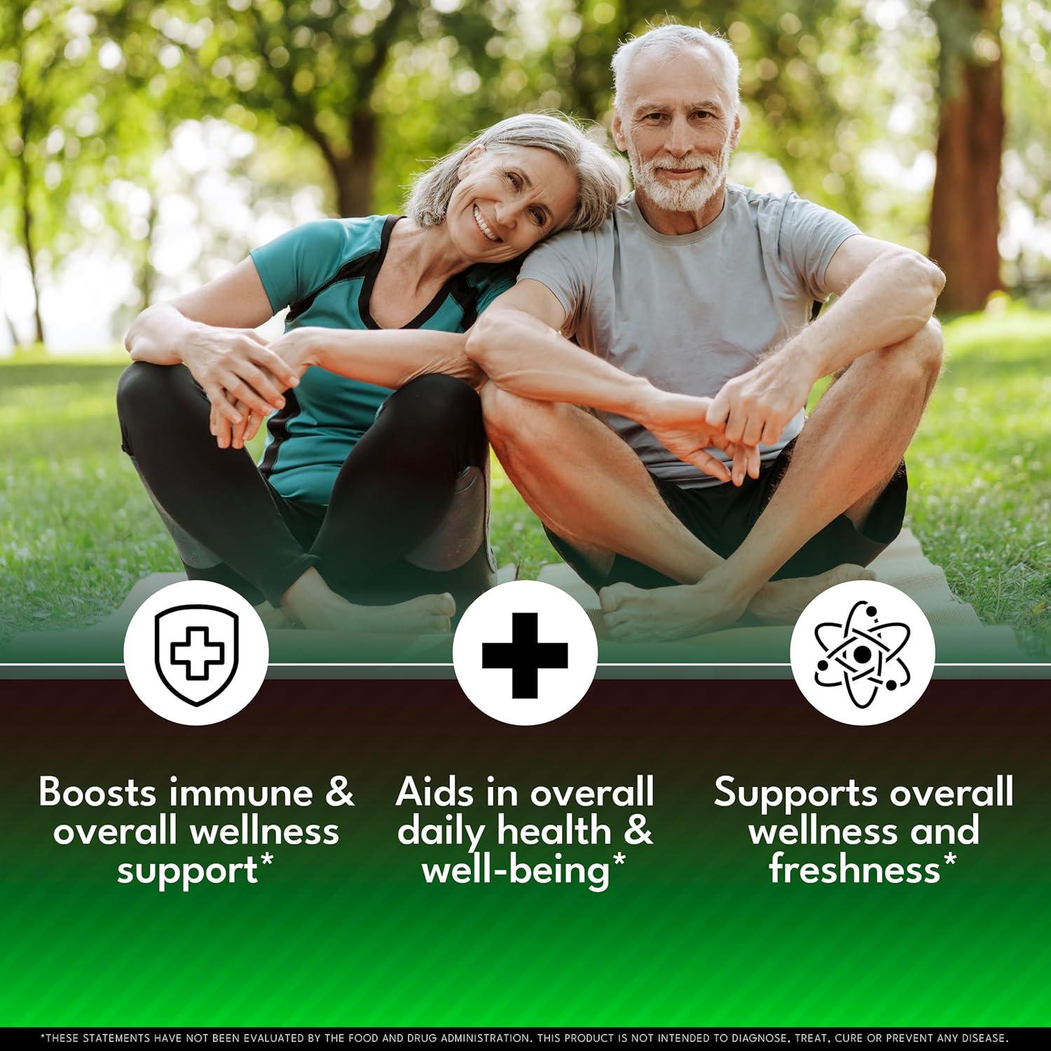 Cápsulas de Clorofila NEW AGE - Suplemento Desodorante Interno 60 Unidades