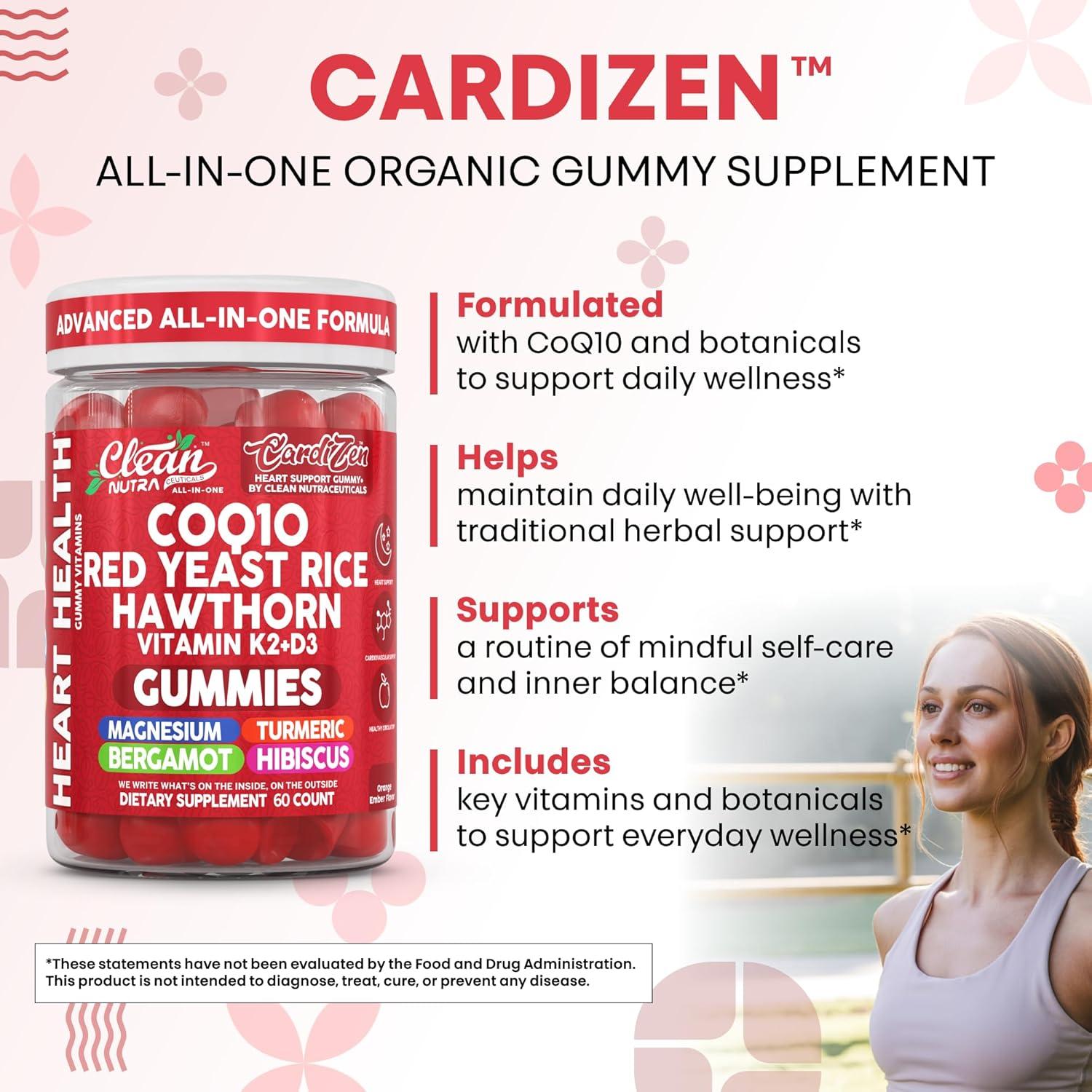 Gomitas Clean Nutraceuticals CoQ10 60 gomitas Suplemento Salud Cardíaca