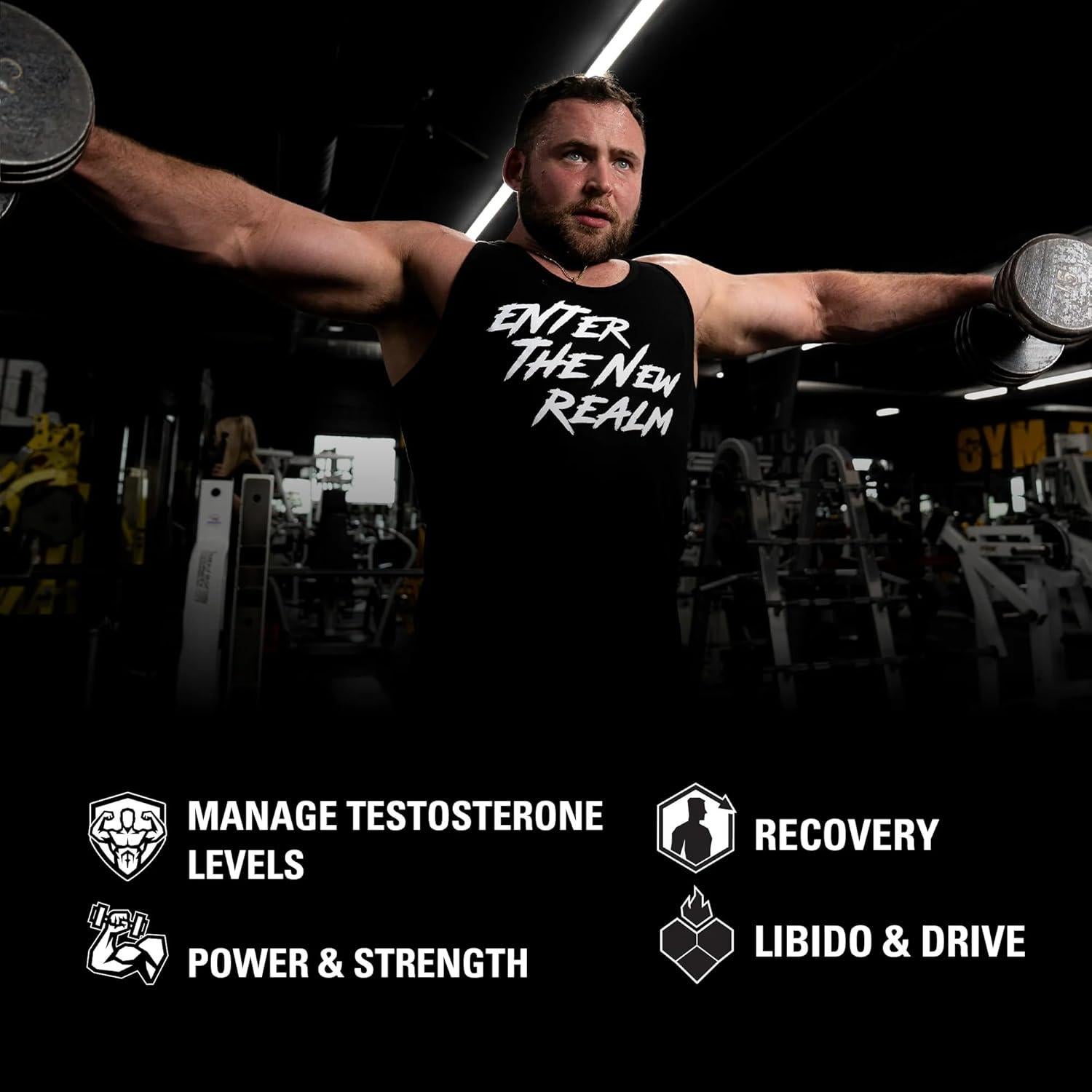 NutraBio Unbound Test, Suplemento Testosterona 90 Cápsulas