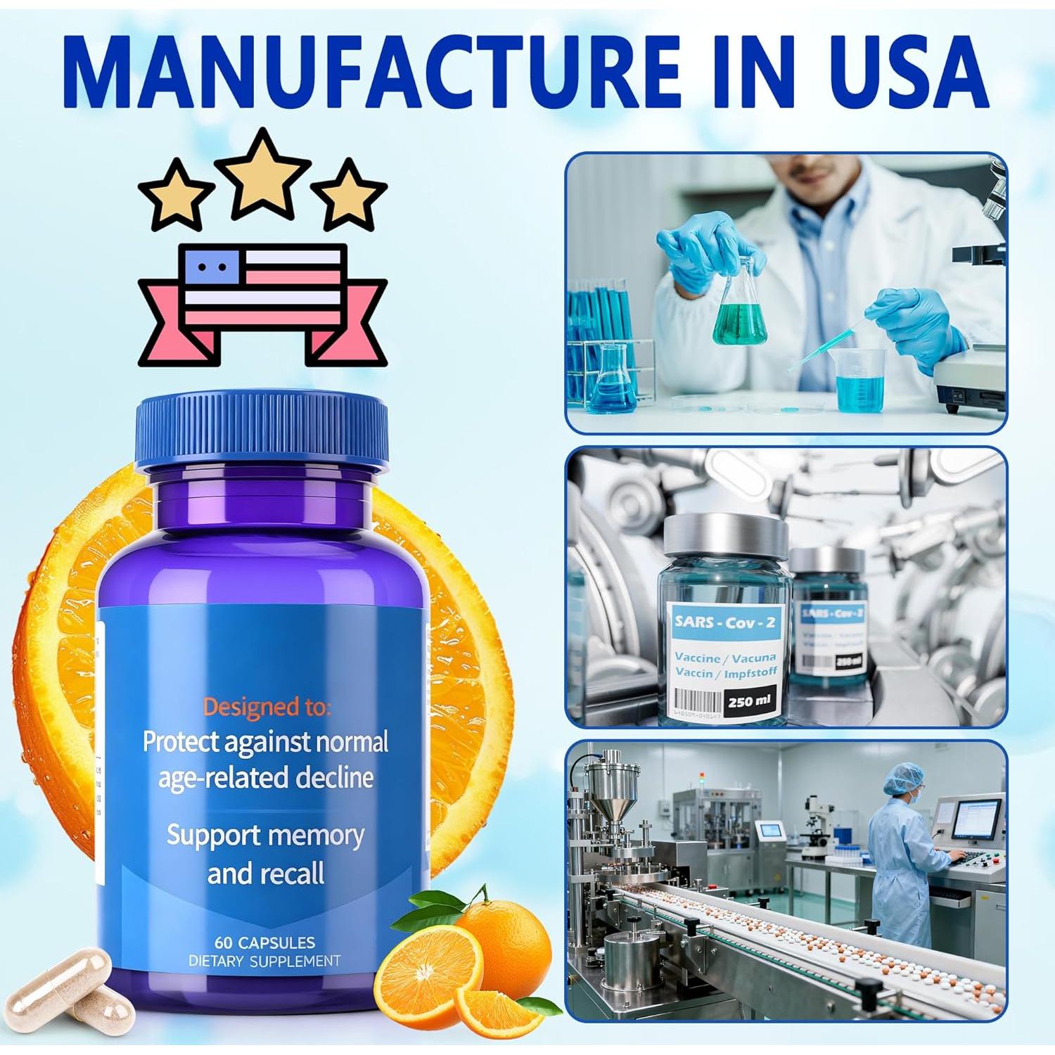 Suplemento Cerebral Trihood para Memoria y Enfoque 91g