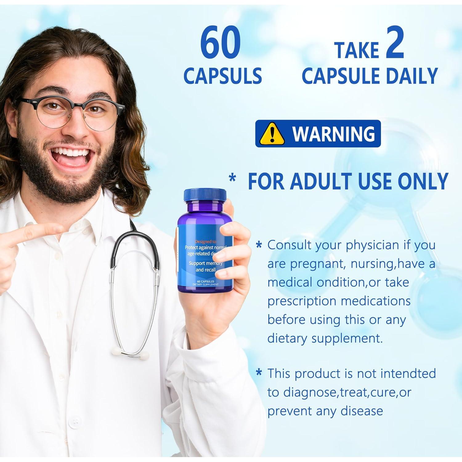 Suplemento Cerebral Trihood para Memoria y Enfoque 91g