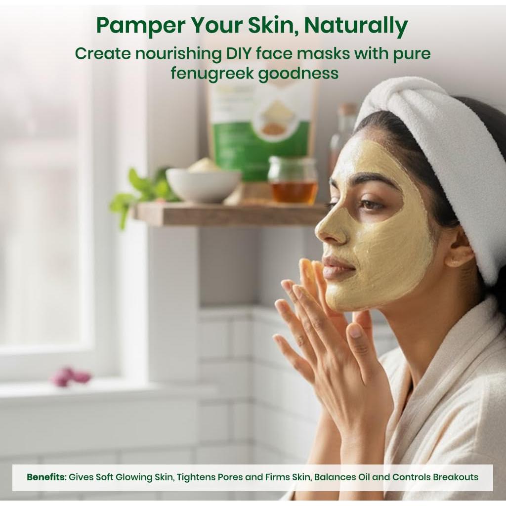 Polvo de Fenogreco Foodherbs 200 g - Semillas de Methi Natural