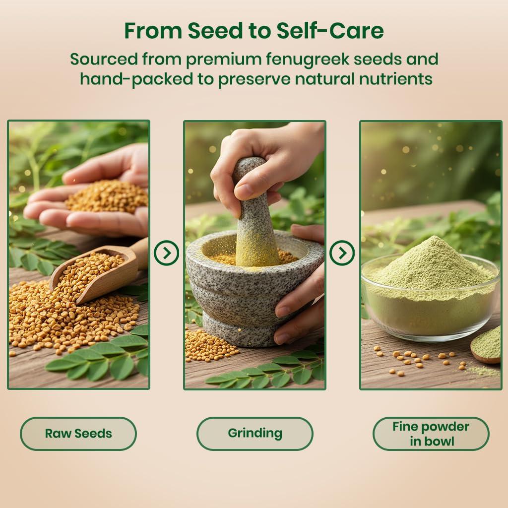 Polvo de Fenogreco Foodherbs 200 g - Semillas de Methi Natural
