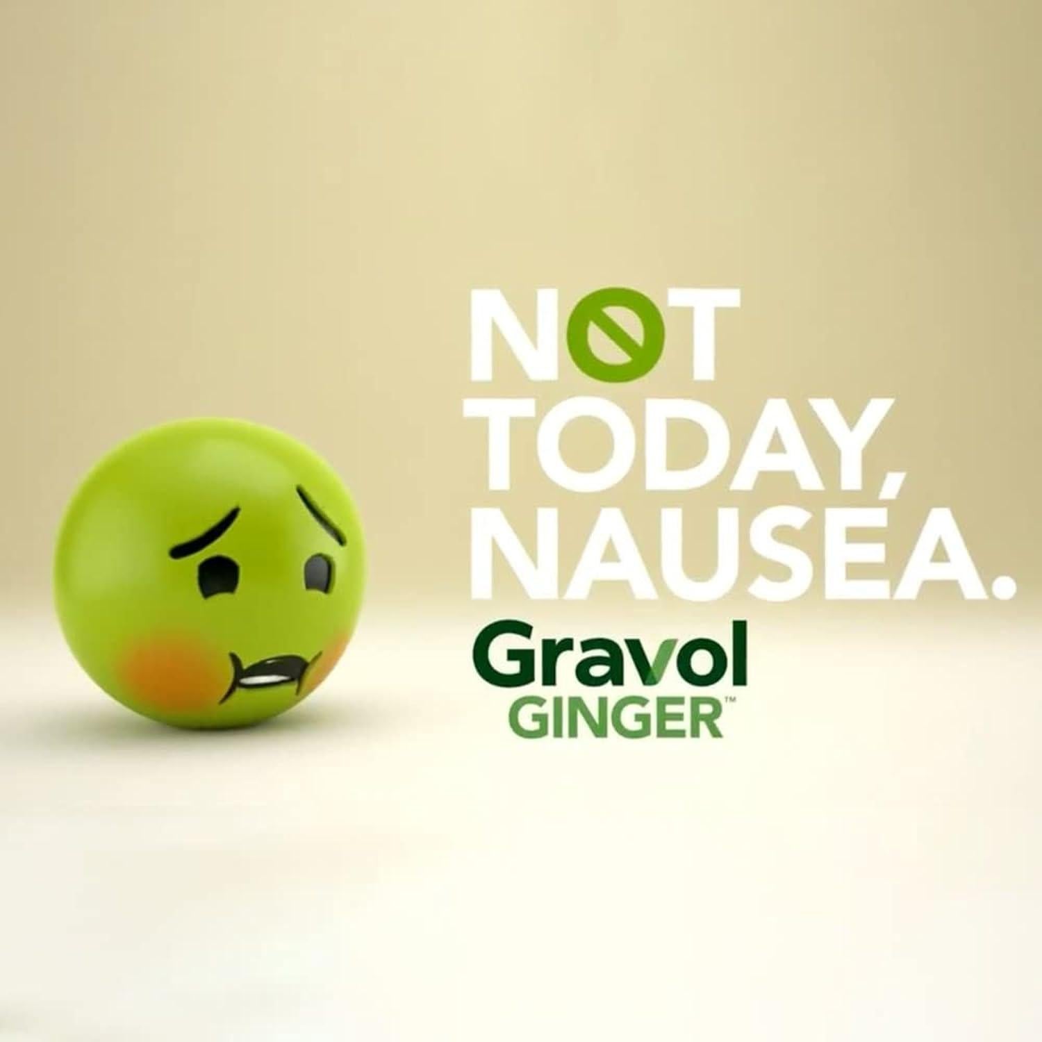 Tabletas de Jengibre Gravol 20ct - Alivio Náuseas y Vómitos