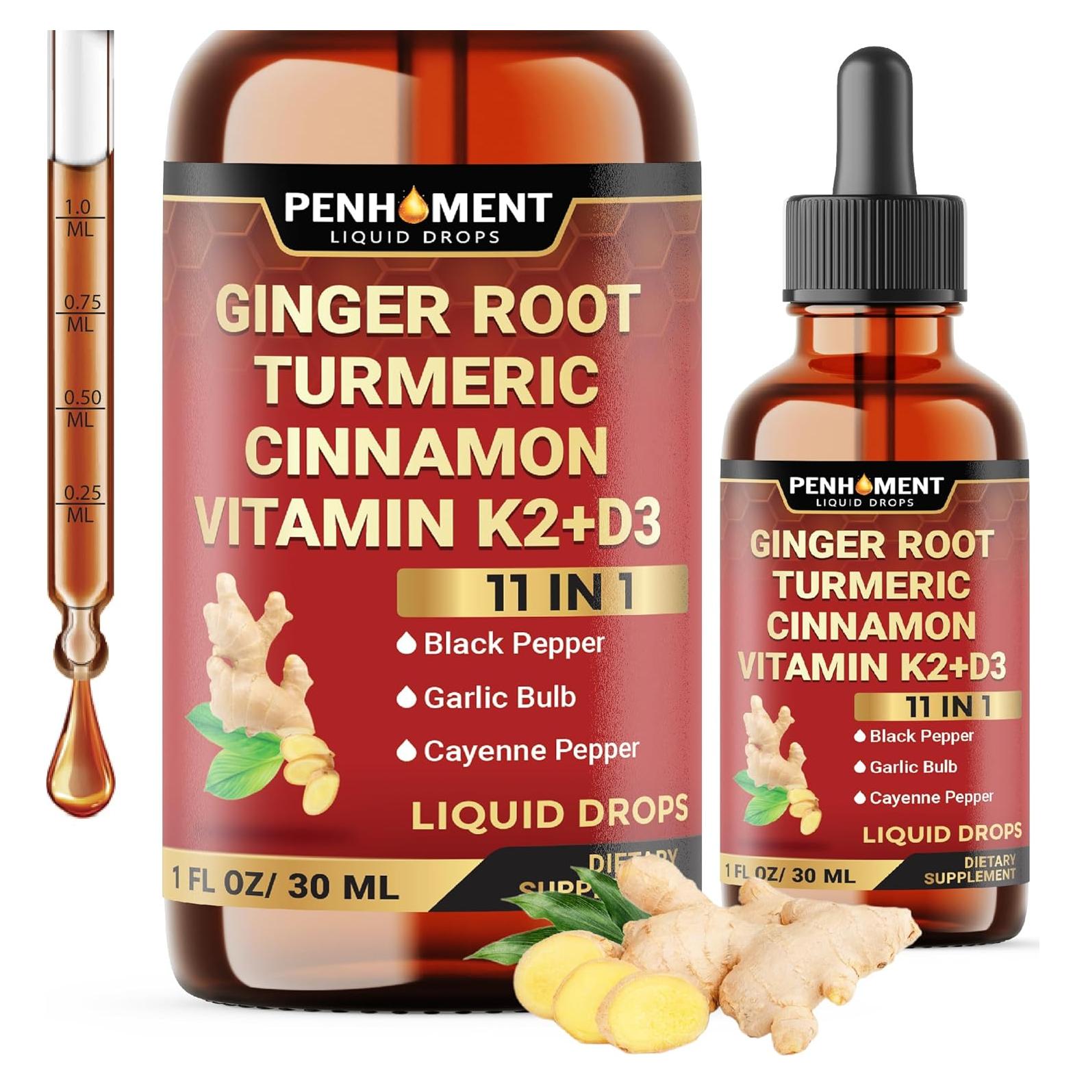 Extracto de Jengibre Líquido 11 en 1 PENHOMENT 29.57 ml