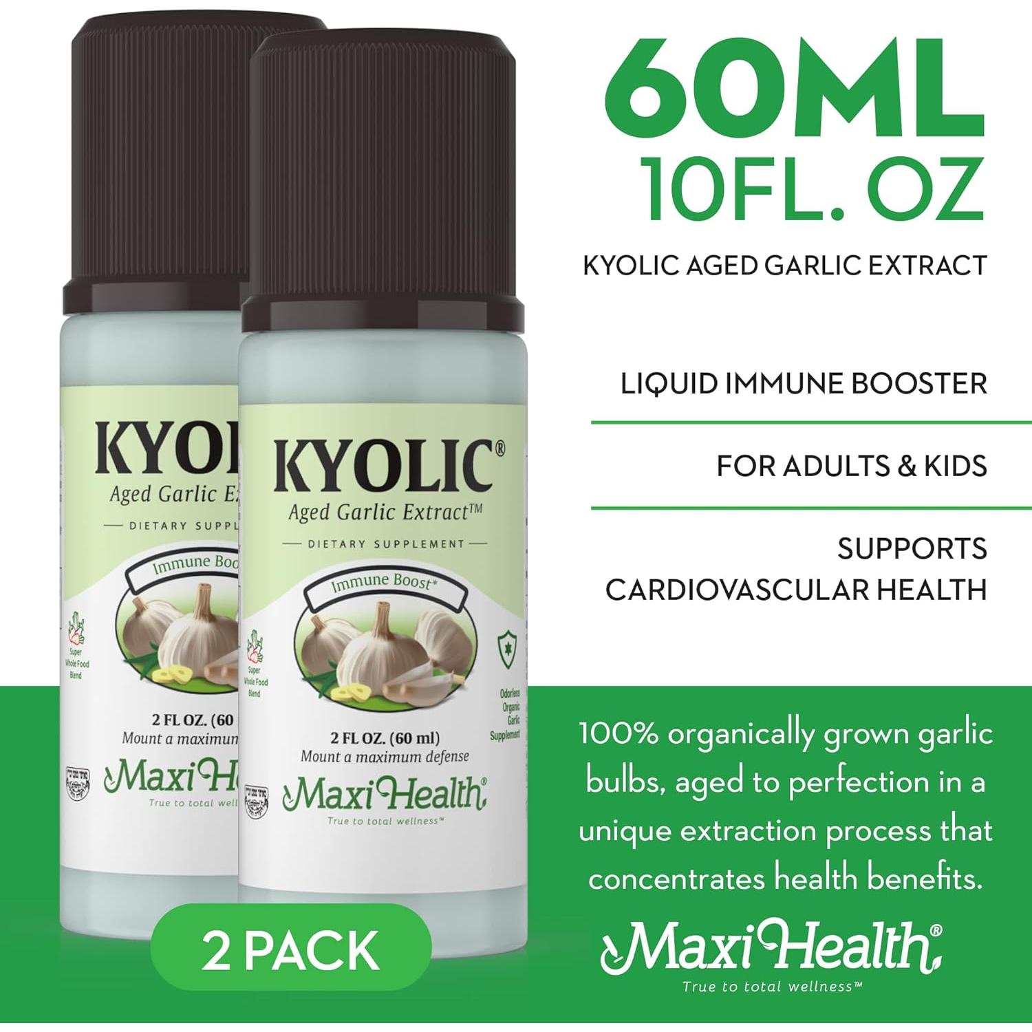 Extracto de Ajo Líquido Orgánico Kyolic - 2 Paquetes