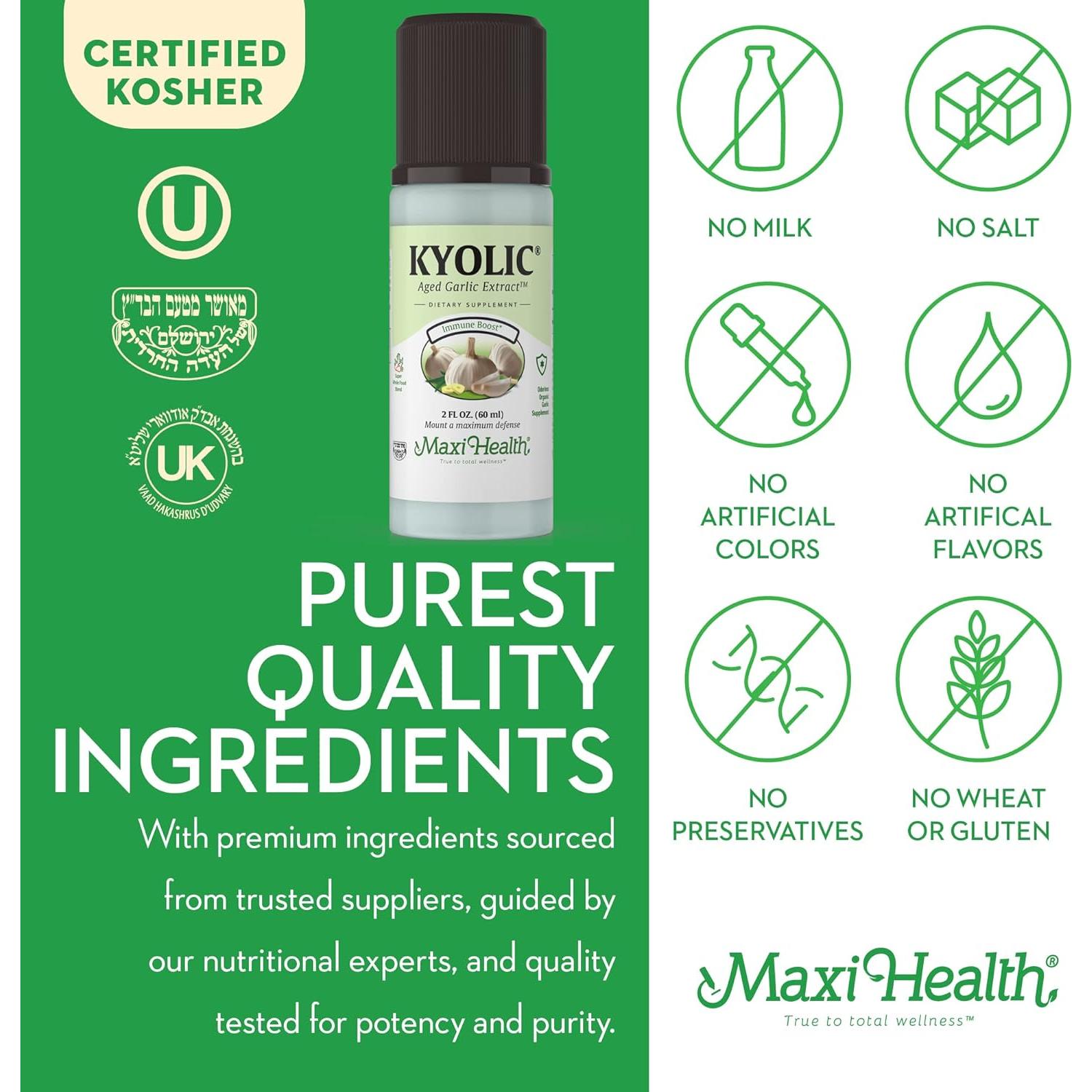 Extracto de Ajo Líquido Orgánico Kyolic - 2 Paquetes