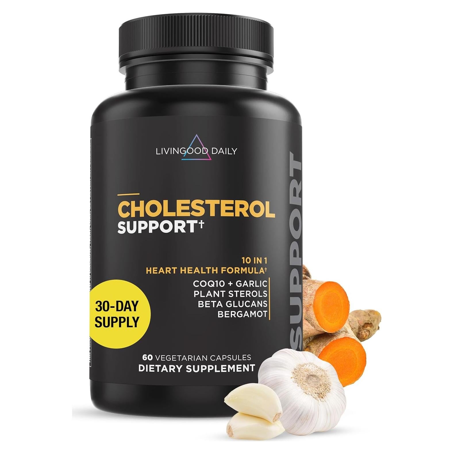 Suplemento de Colesterol Livingood Daily 60 Cápsulas Veganas