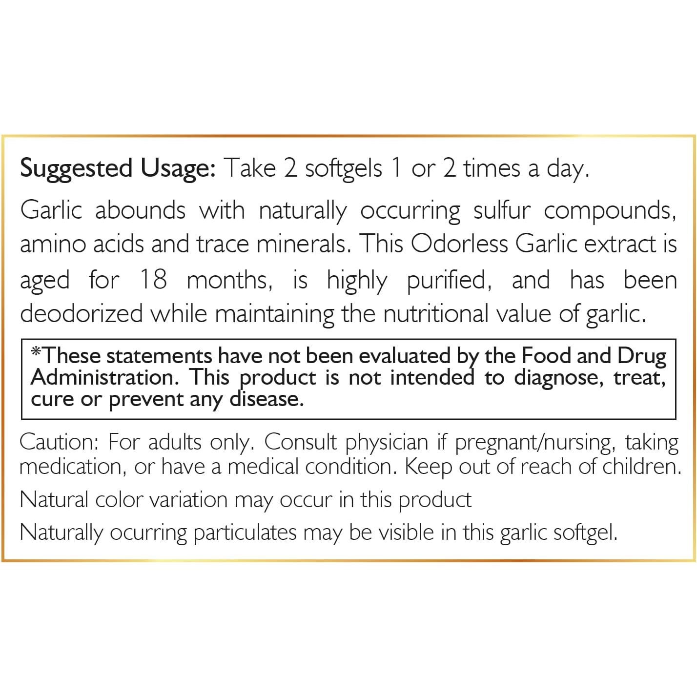 Aceite de Ajo Sin Olor Cocó March N.M.D - 50 Porciones