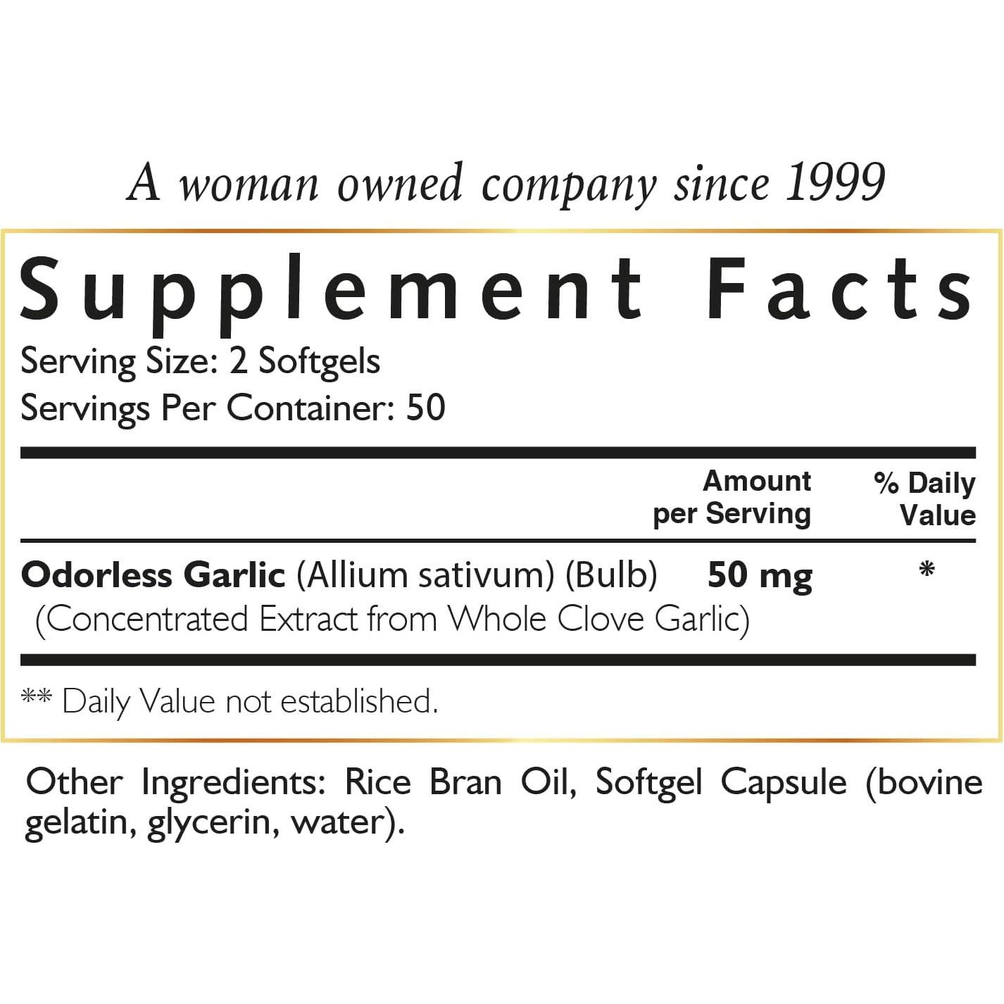 Aceite de Ajo Sin Olor Cocó March N.M.D - 50 Porciones