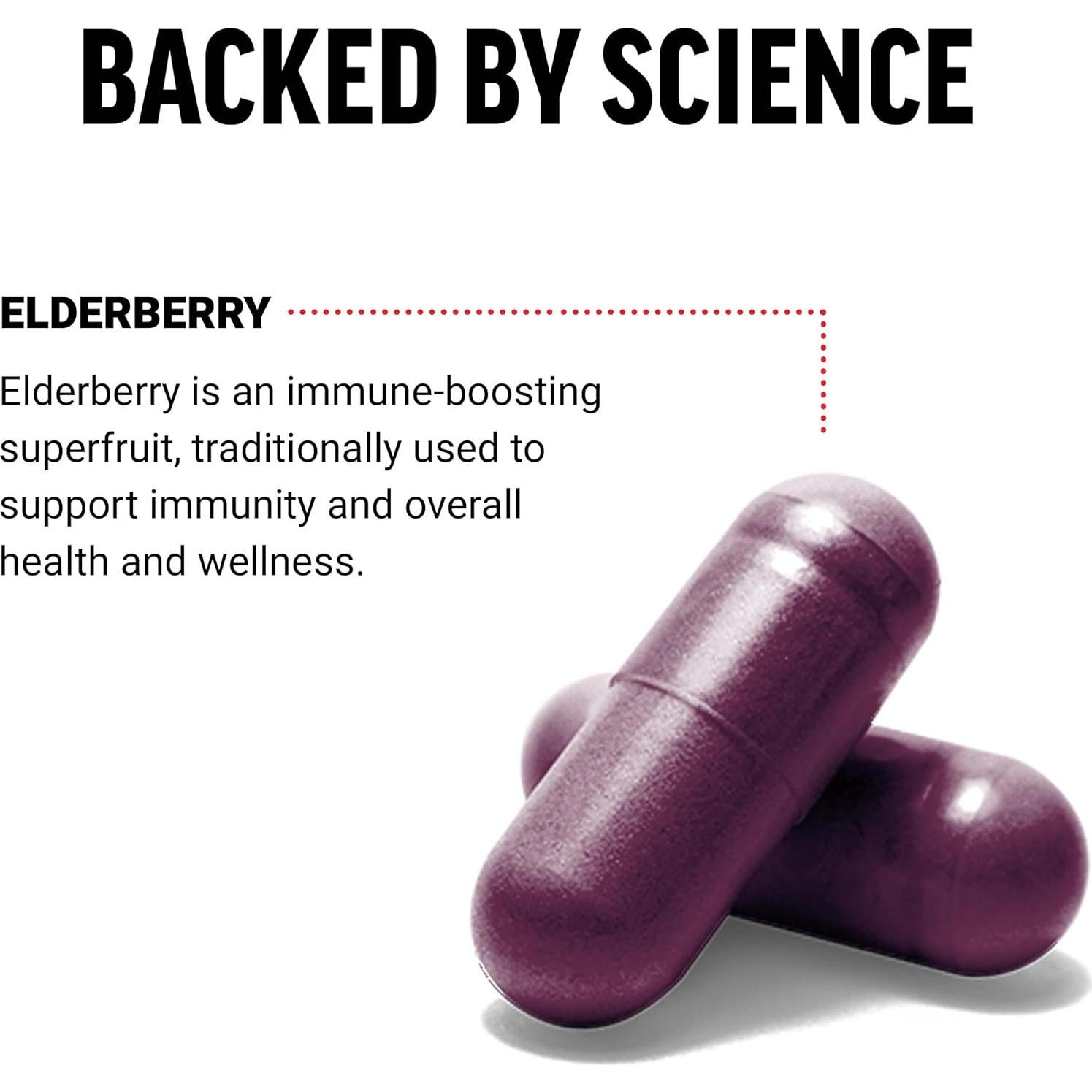 Cápsulas de Saúco Force Factor 100 Veganas Antioxidantes