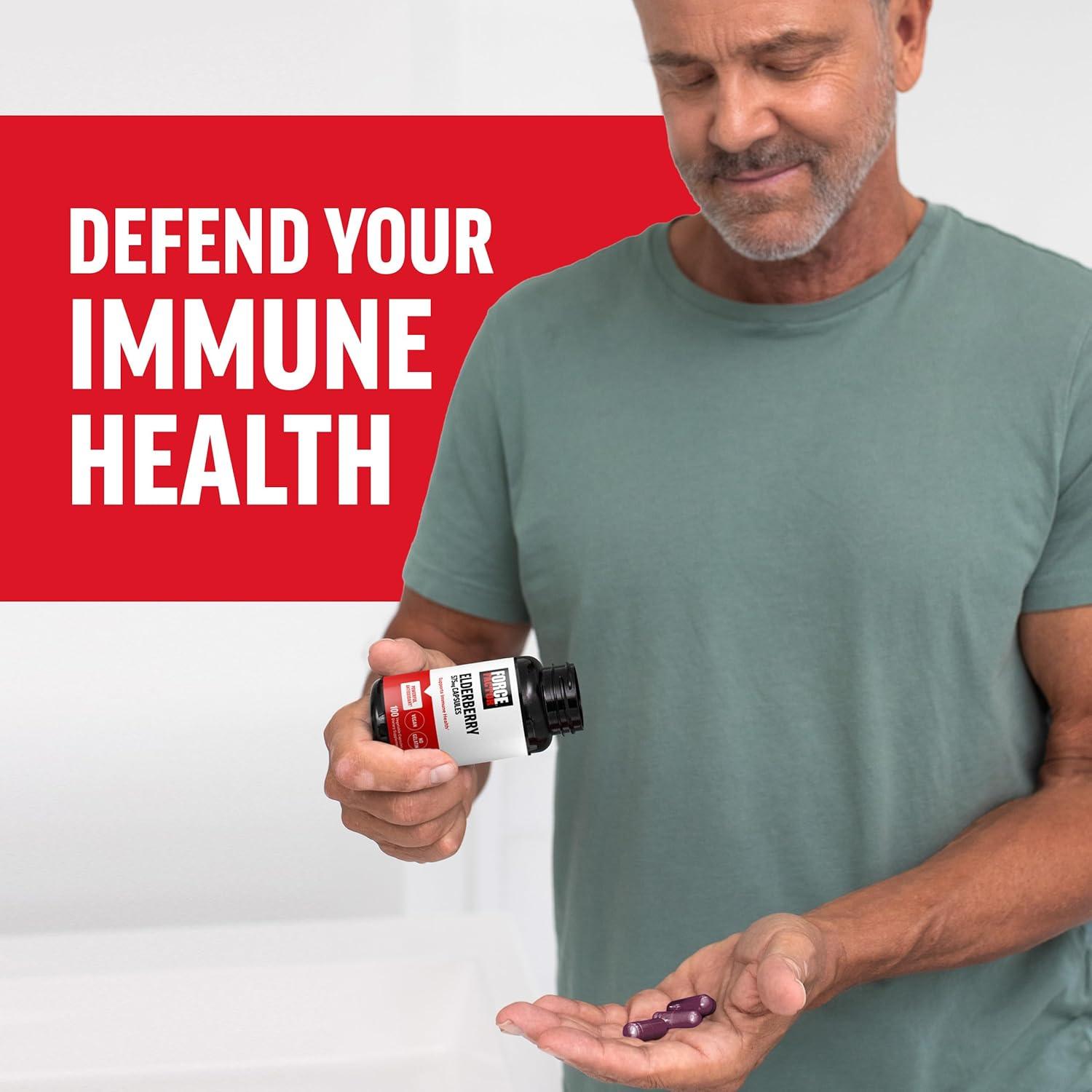 Cápsulas de Saúco Force Factor 100 Veganas Antioxidantes