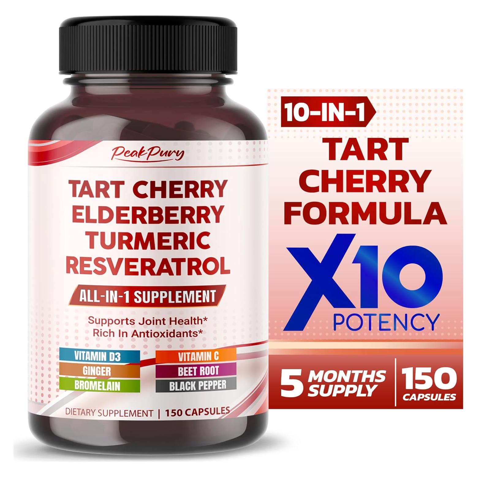 Cápsulas de Cereza Ácida PeakPury 150 unidades - Antioxidantes