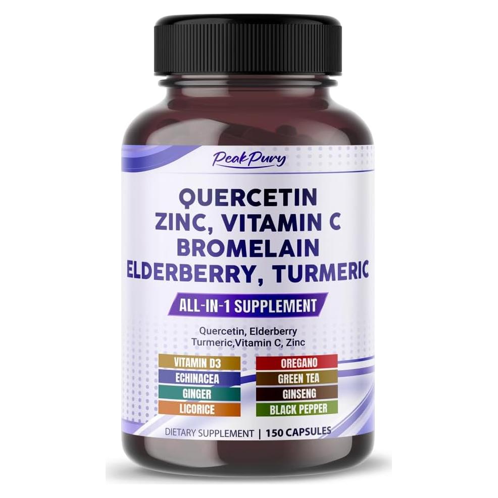 Quercetina PeakPury 150 Cápsulas - Soporte Inmunológico