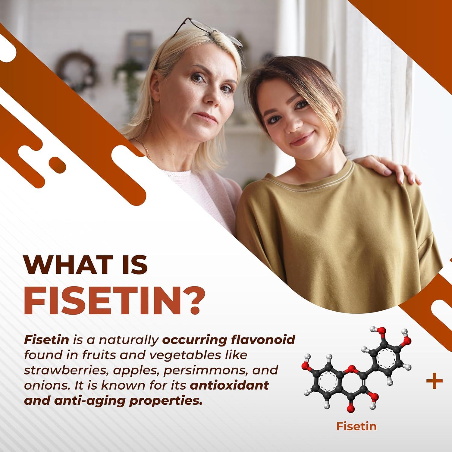 Suplemento Fisetina NuraFuse 150 Cápsulas Antienvejecimiento