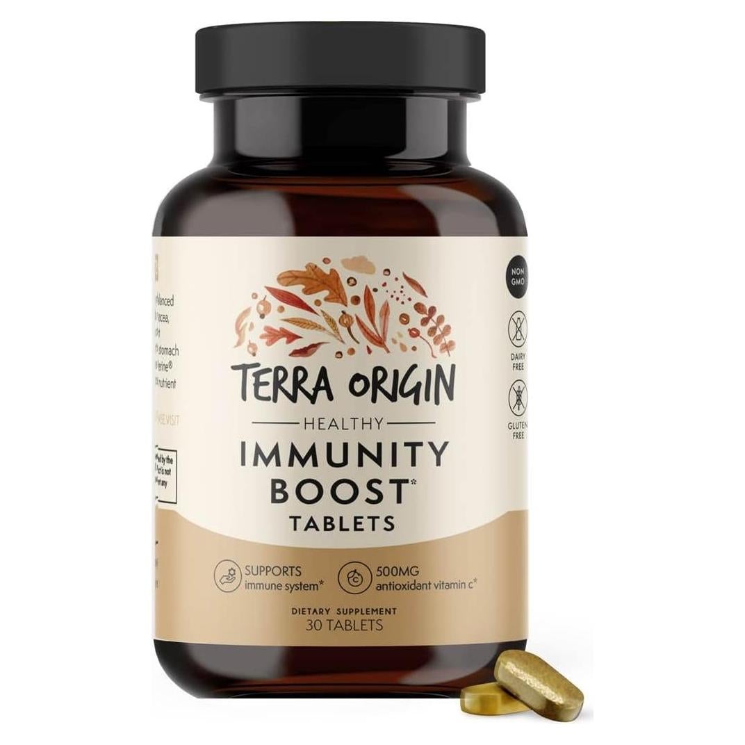 Suplemento Inmunológico Terra Origin 30 Tabletas Vitamina C D3 Zinc