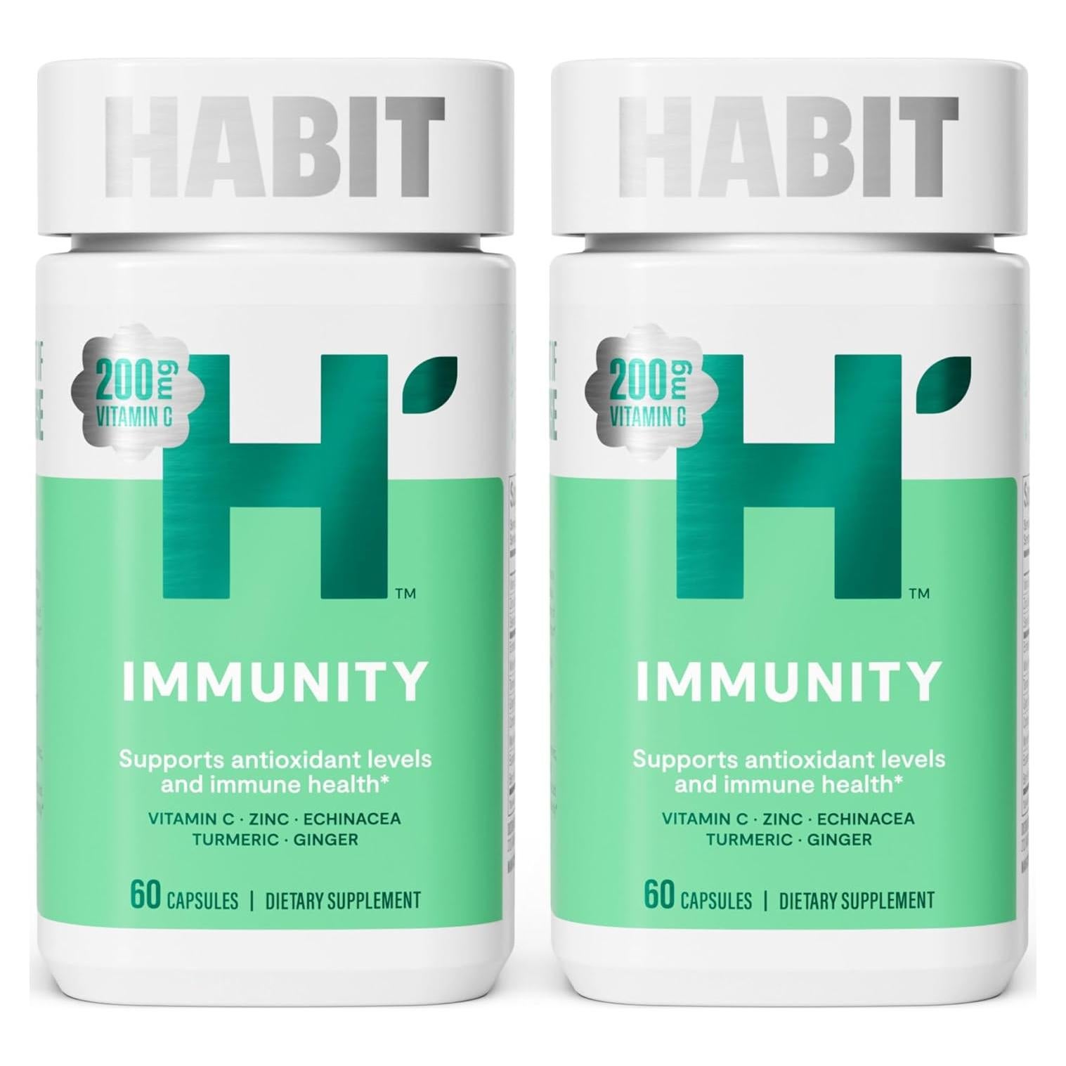 Suplemento Inmunidad Habit 2 Paquete Doble 120 Cápsulas Veganas