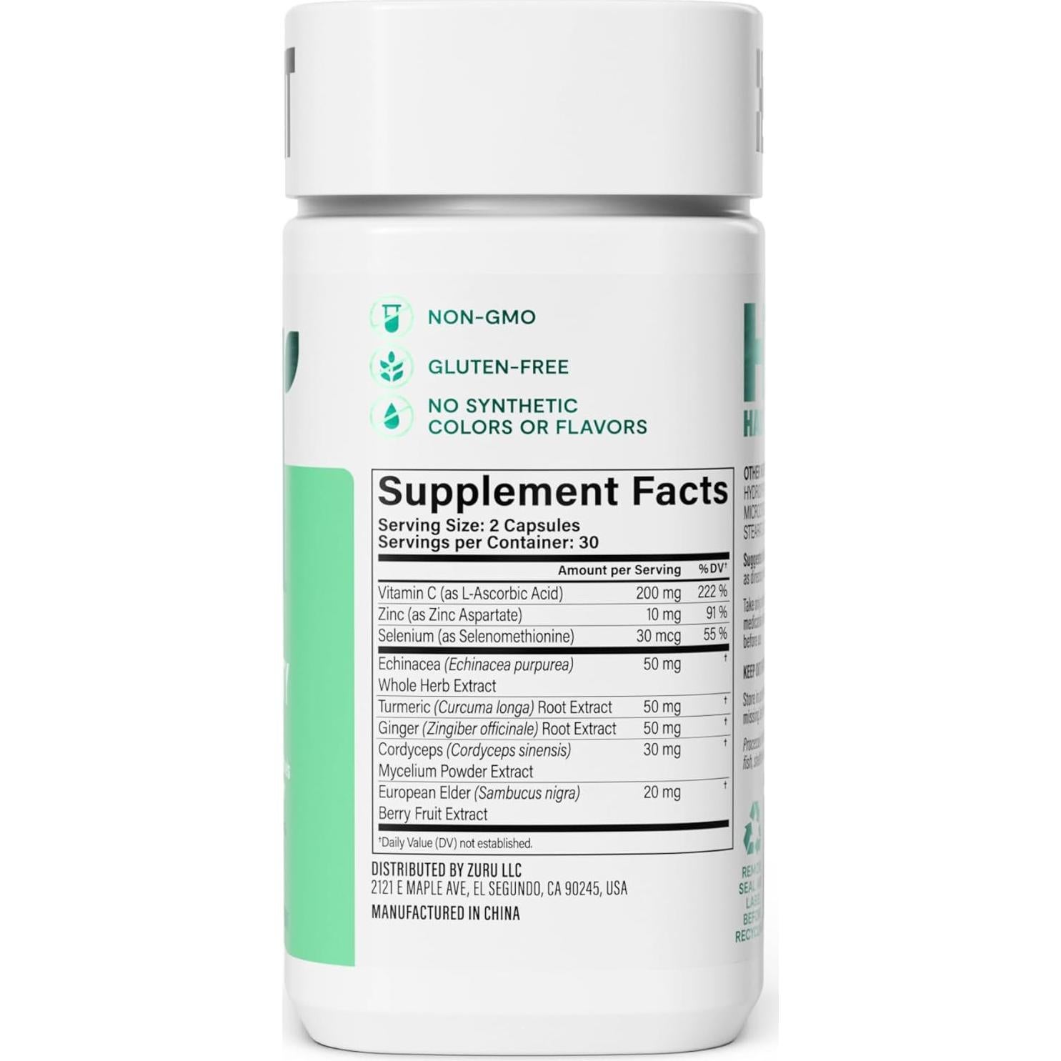 Suplemento Inmunidad Habit 2 Paquete Doble 120 Cápsulas Veganas