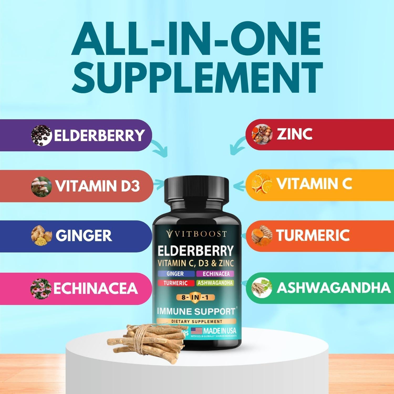 Suplemento Inmunológico Saúco Fresh Leaf 120 Cápsulas