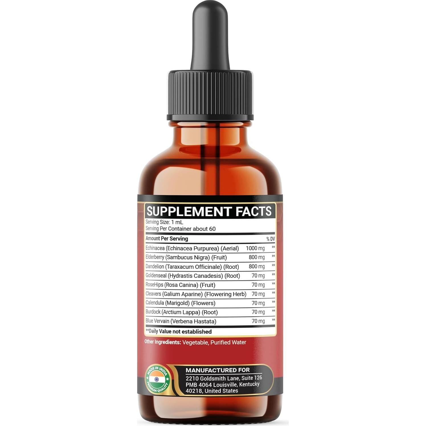 Gotas Drenaje Linfático Penhoment 60 ml - 60 Días - Herbales