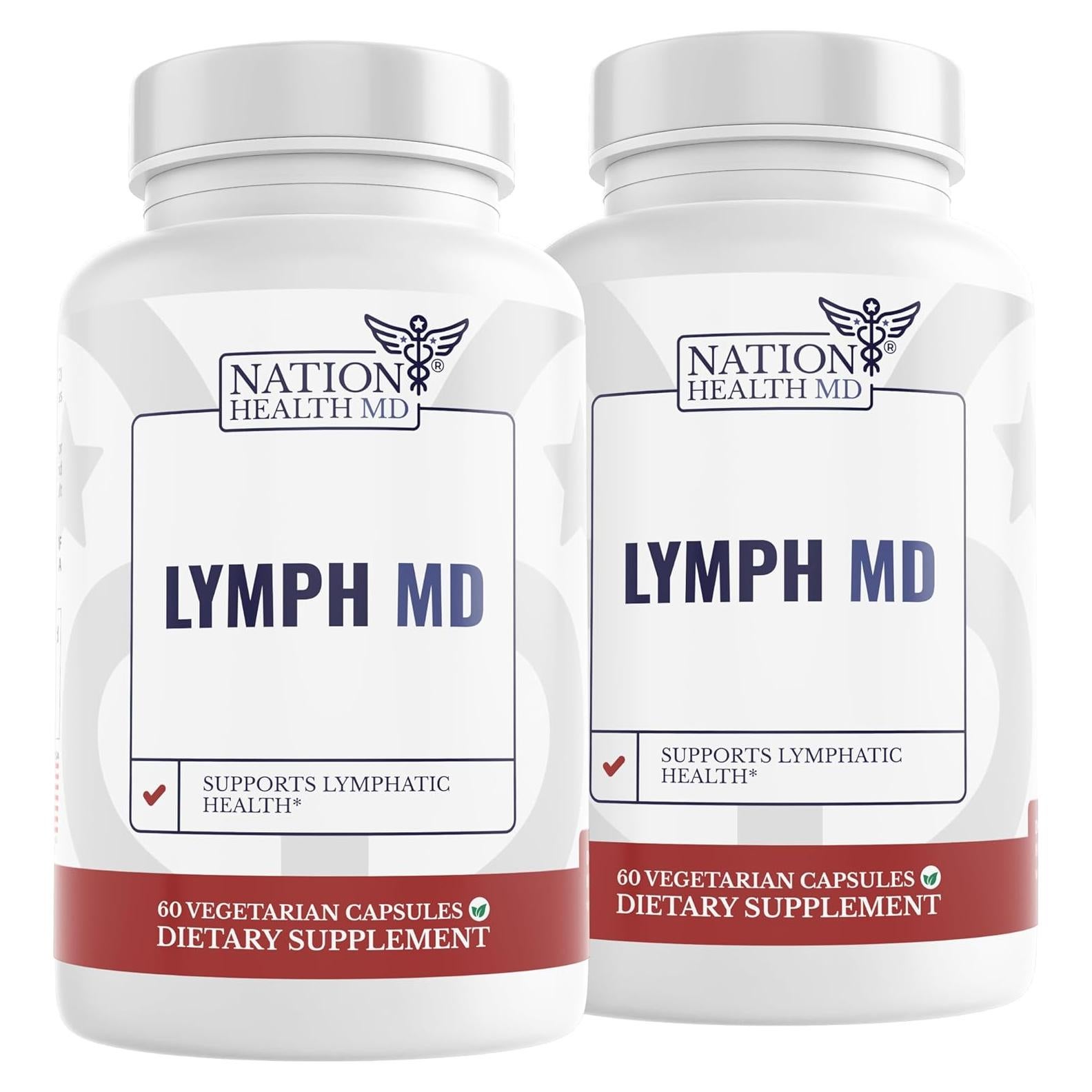 Lymph MD Suplemento Drenaje Linfático 120 Cápsulas Nation Health
