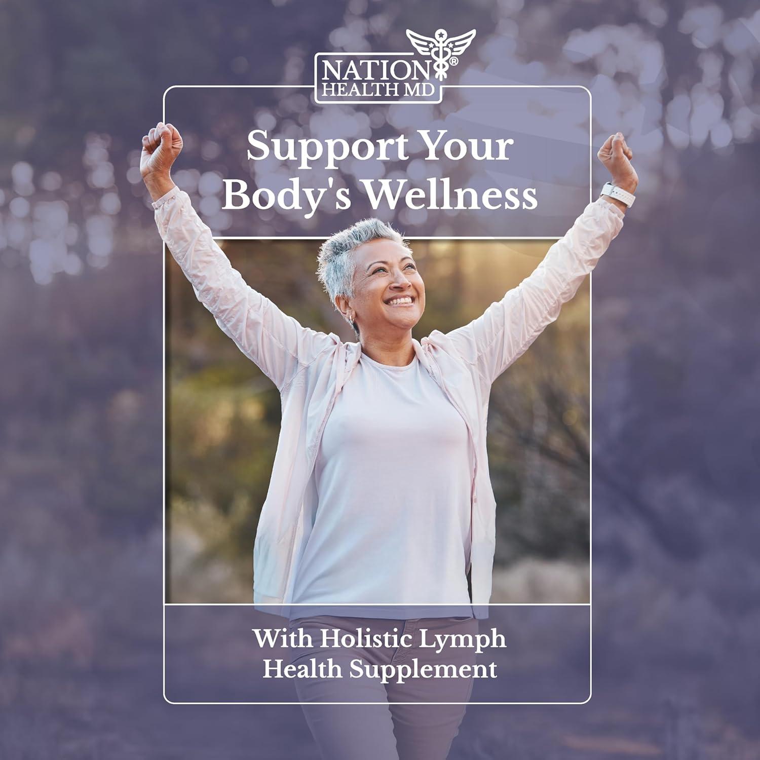 Lymph MD Suplemento Drenaje Linfático 120 Cápsulas Nation Health